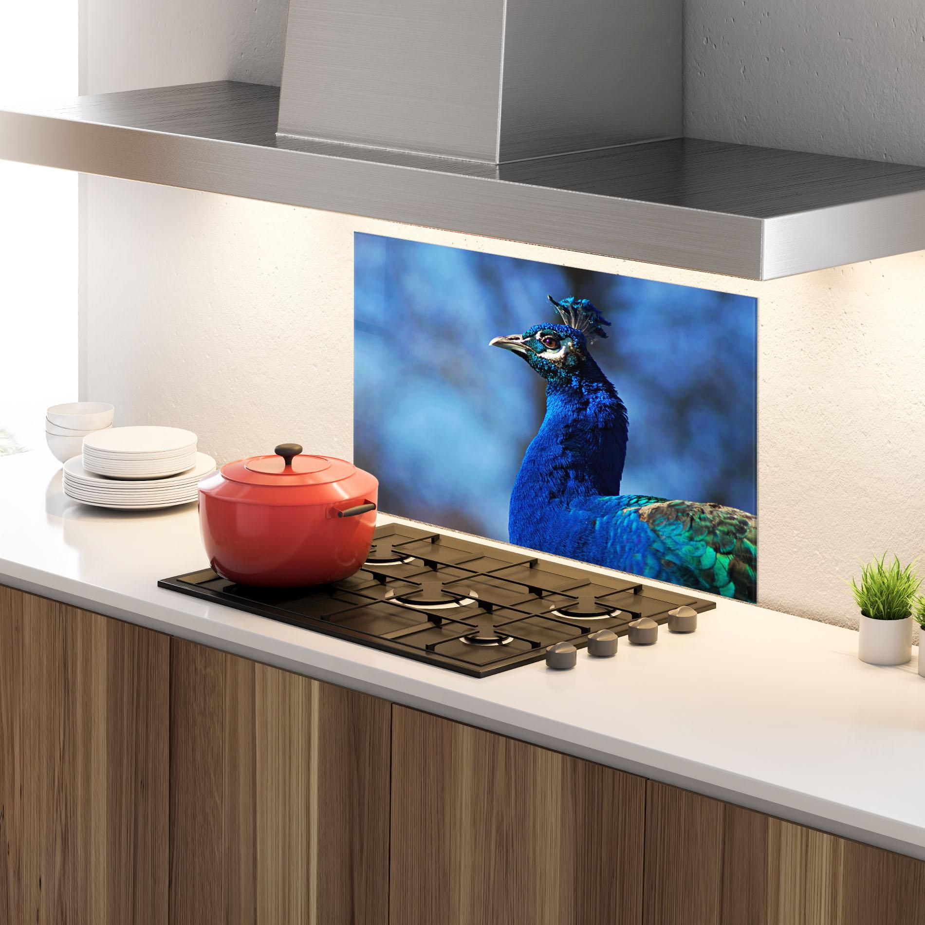 Panou Sticla Bucatarie Blue Bird mockup 4