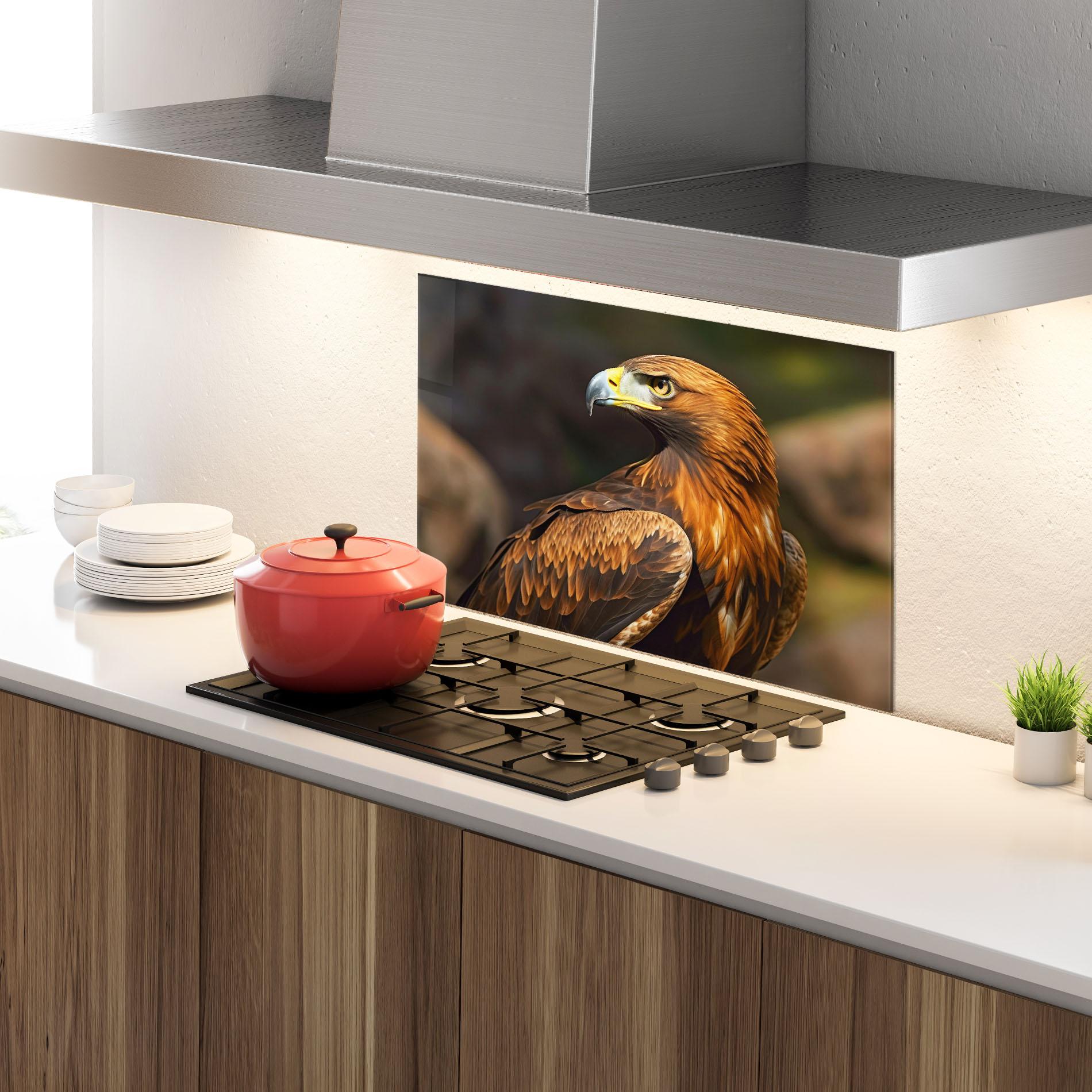 Panou Sticla Bucatarie Brown Eagle mockup 4