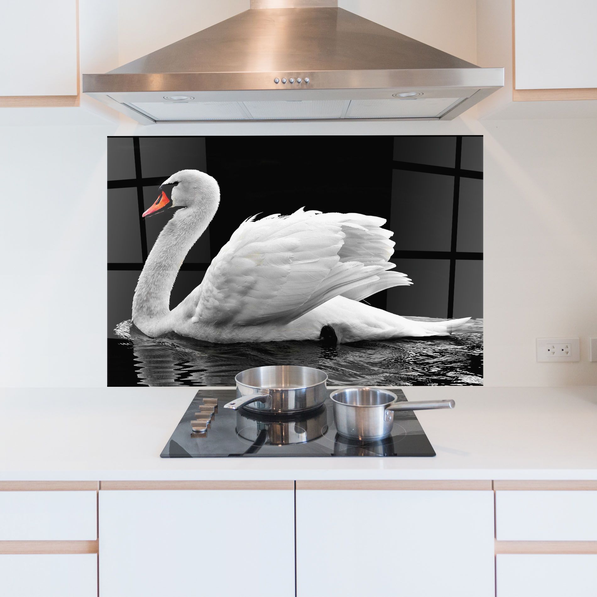 Black And White Swan mockup 5