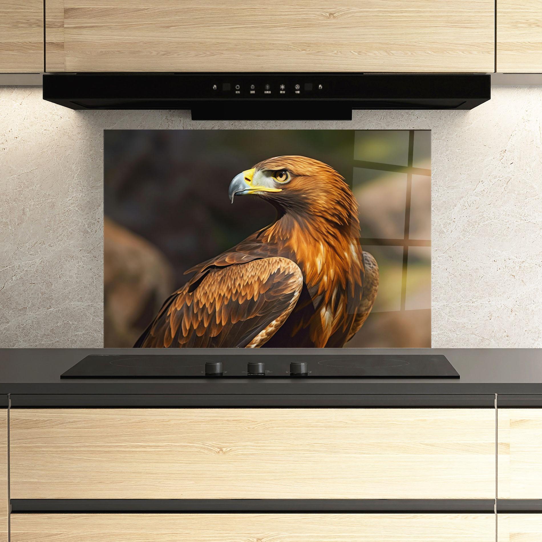 Panou Sticla Bucatarie Brown Eagle mockup 3