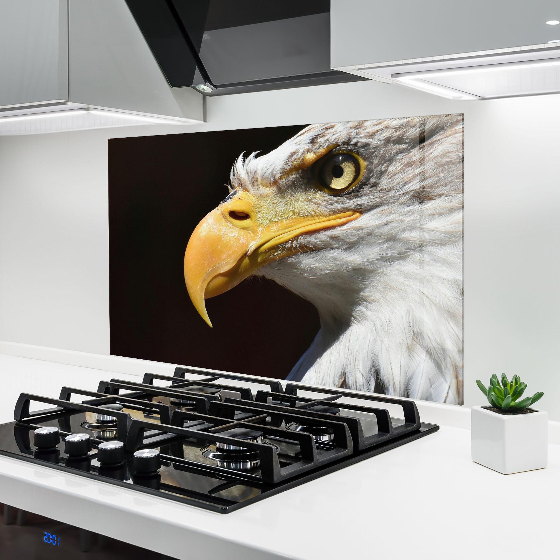 Panou Sticla Bucatarie Eagle Close Up mockup 6