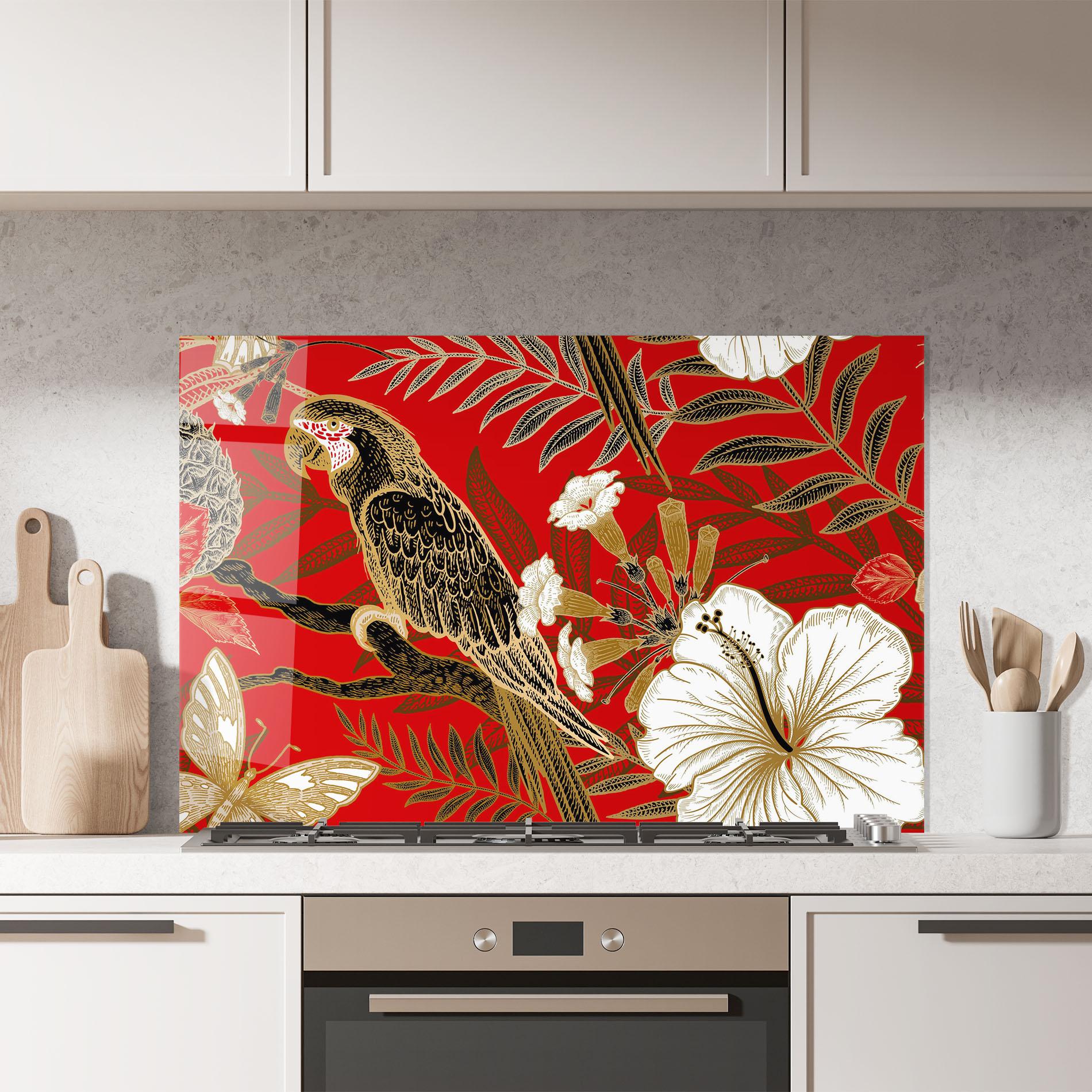 Panou Sticla Bucatarie Gold Red Carrot mockup 7