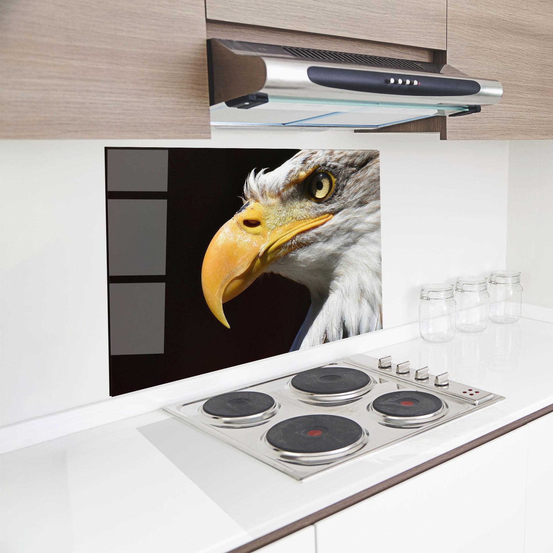 Panou Sticla Bucatarie Eagle Close Up mockup 8