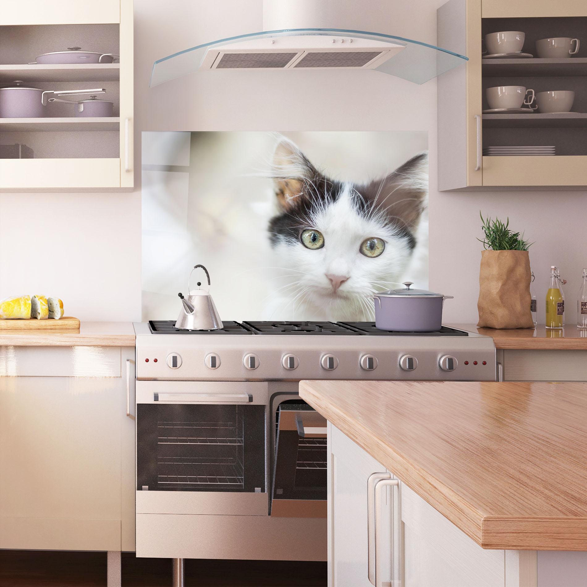 Panou Sticla Bucatarie Cutie Cat mockup 1