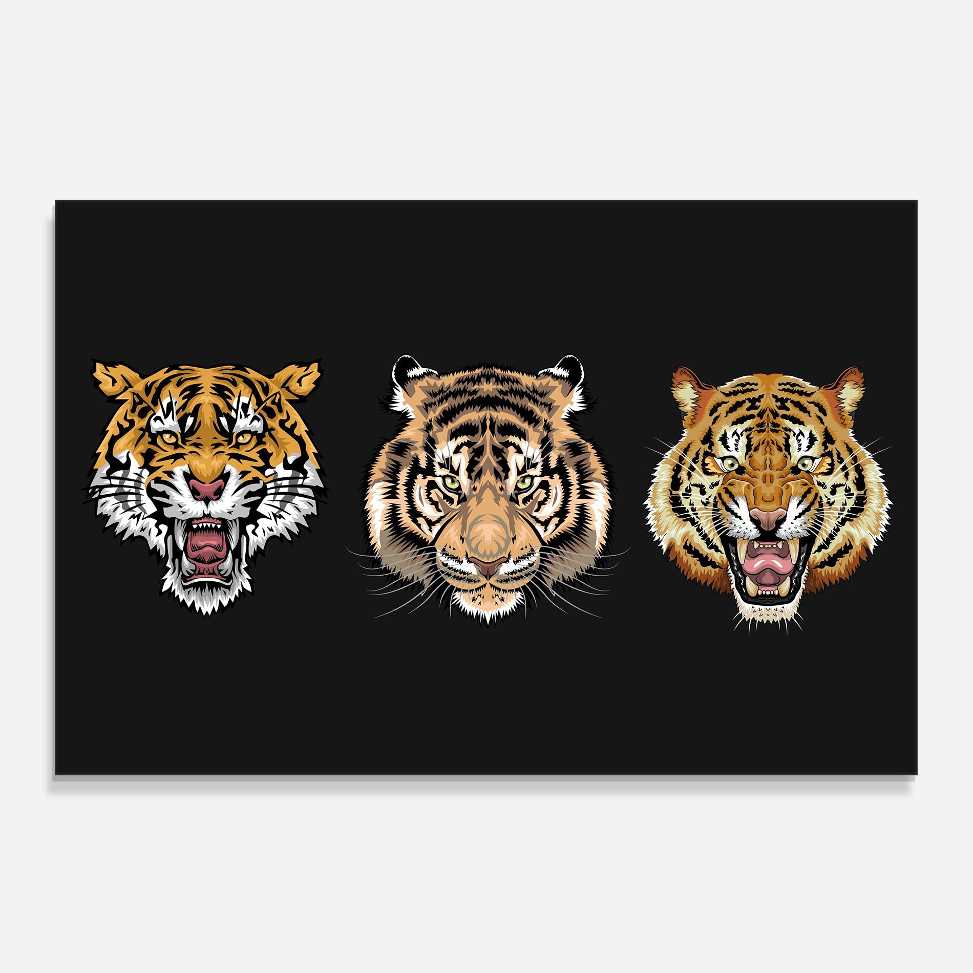 Panou Sticla Bucatarie 3 Tigers mockup 0