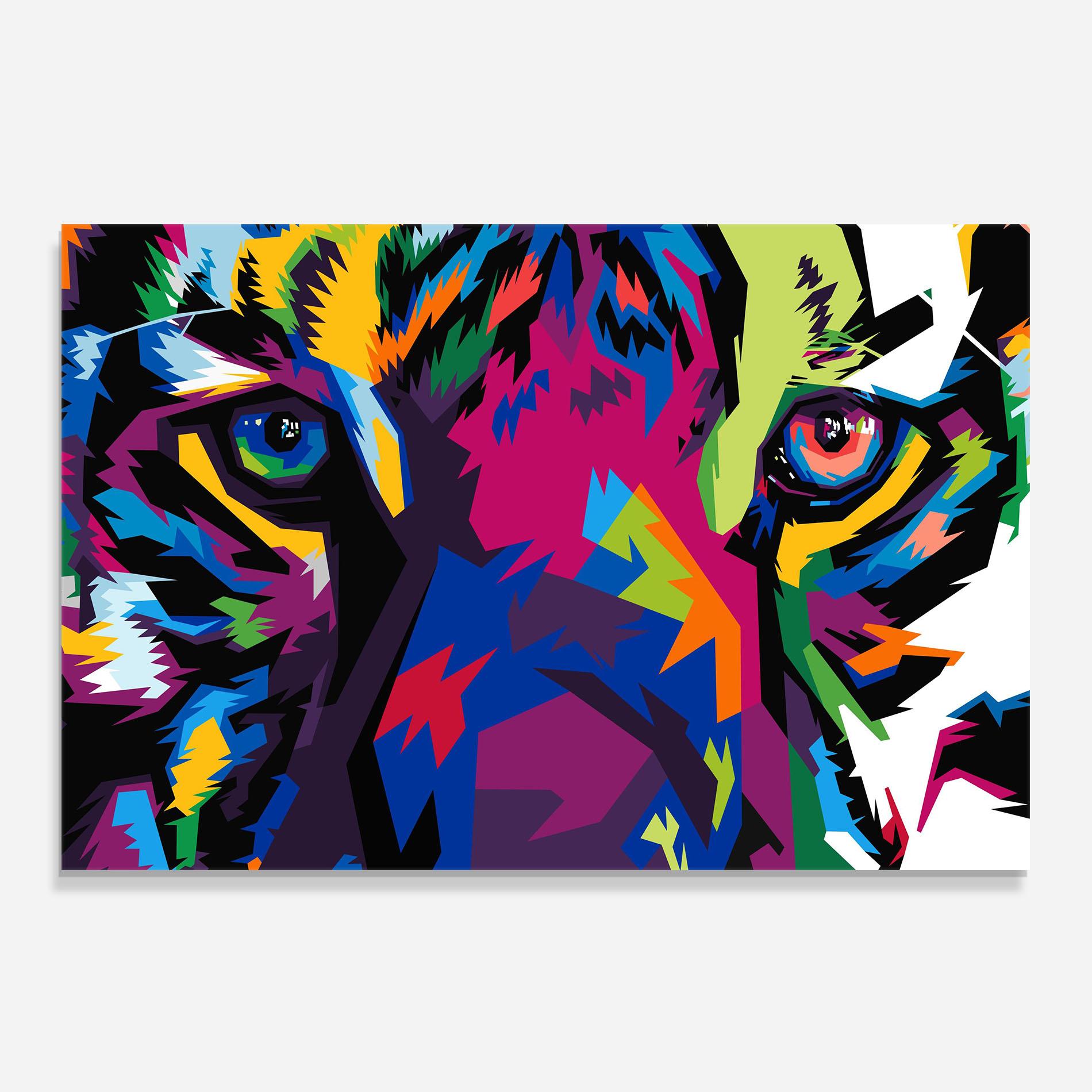 Panou Sticla Bucatarie Colourul Tiger Eyes mockup 0
