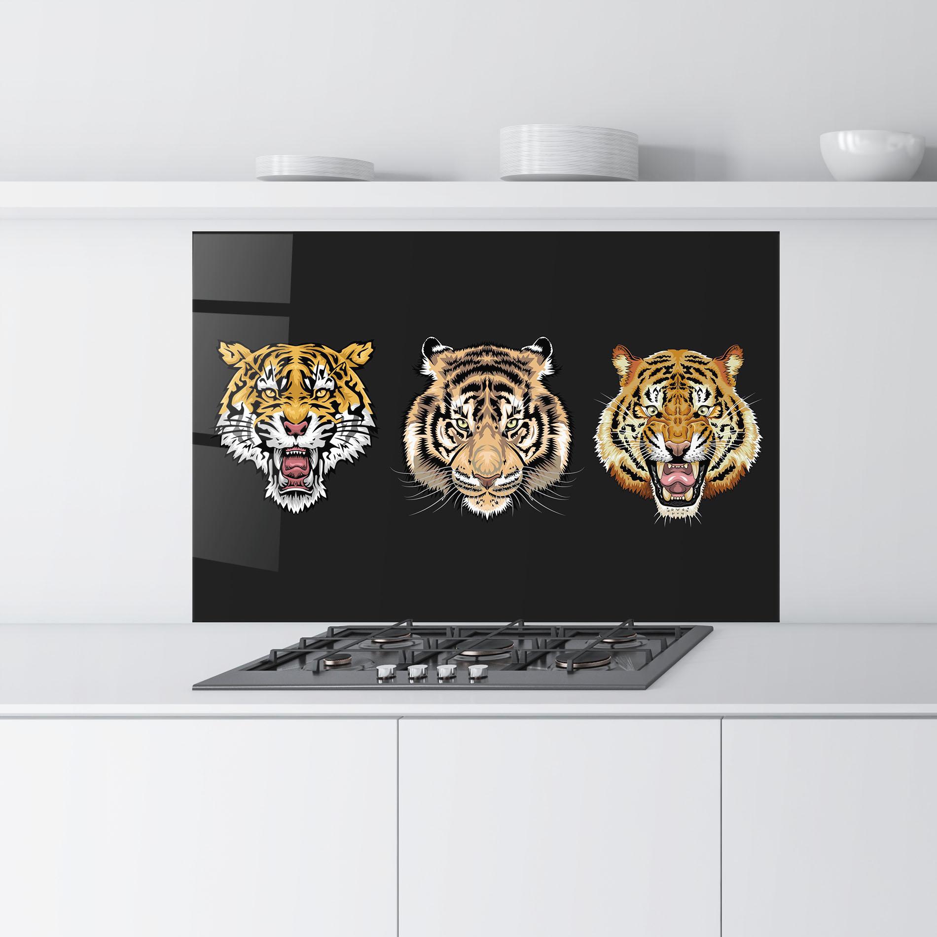 Panou Sticla Bucatarie 3 Tigers mockup 9