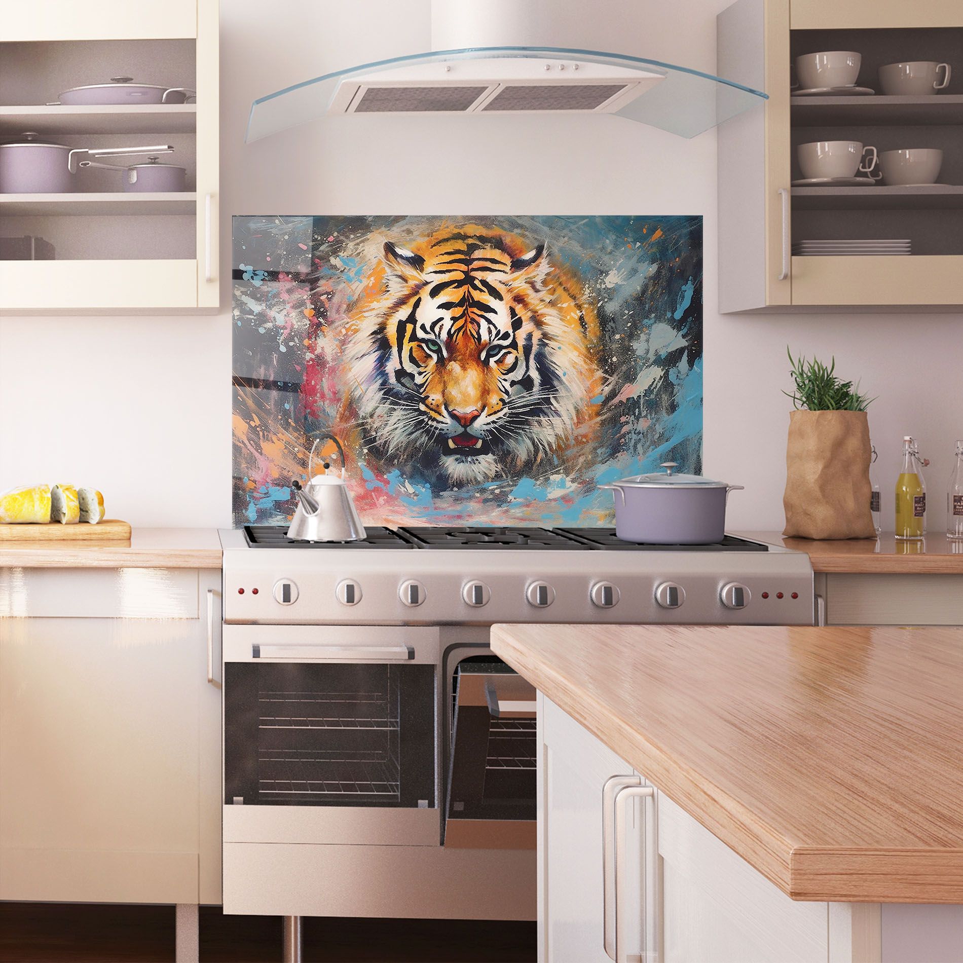 Orange Tiger Painting mockup 1