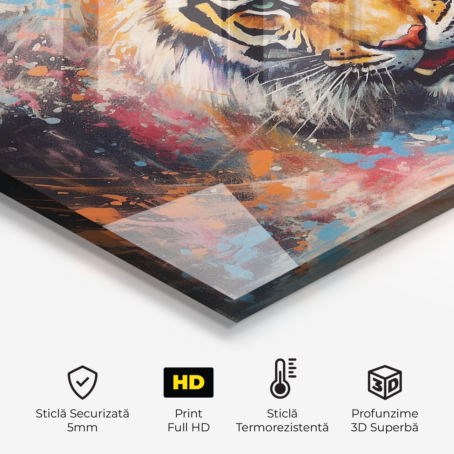 Orange Tiger Painting mockup 2