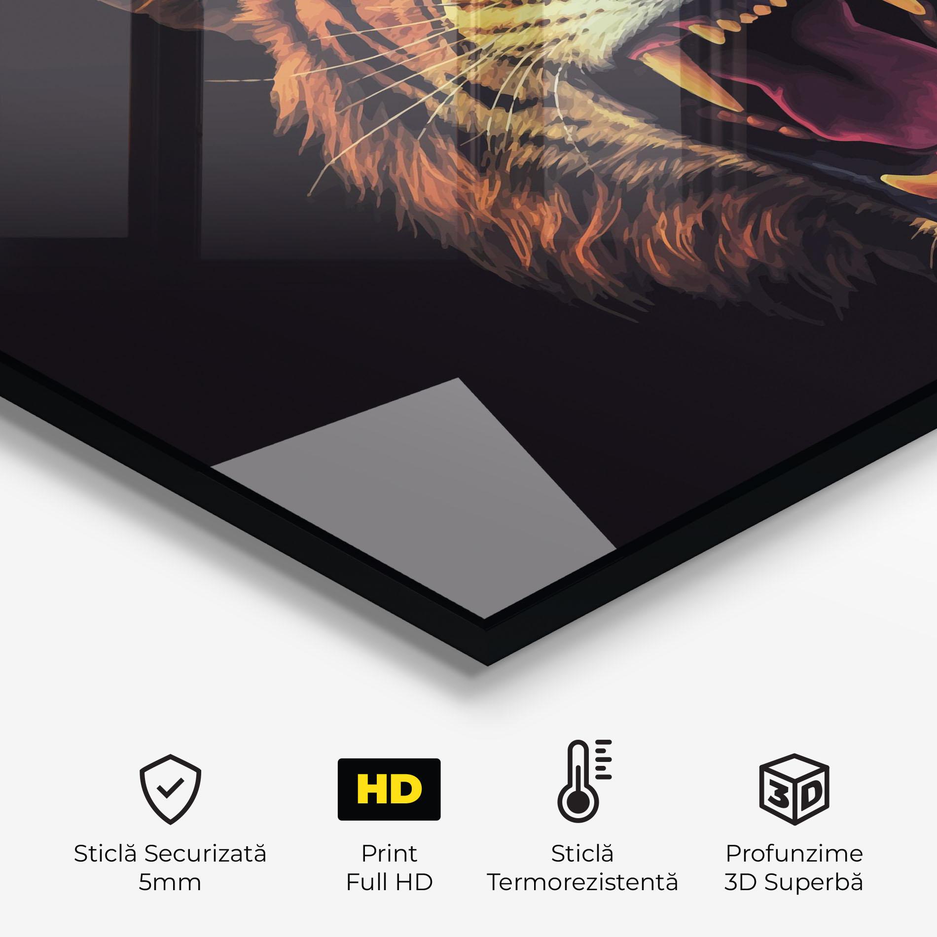 Panou Sticla Bucatarie Tiger Bite mockup 2