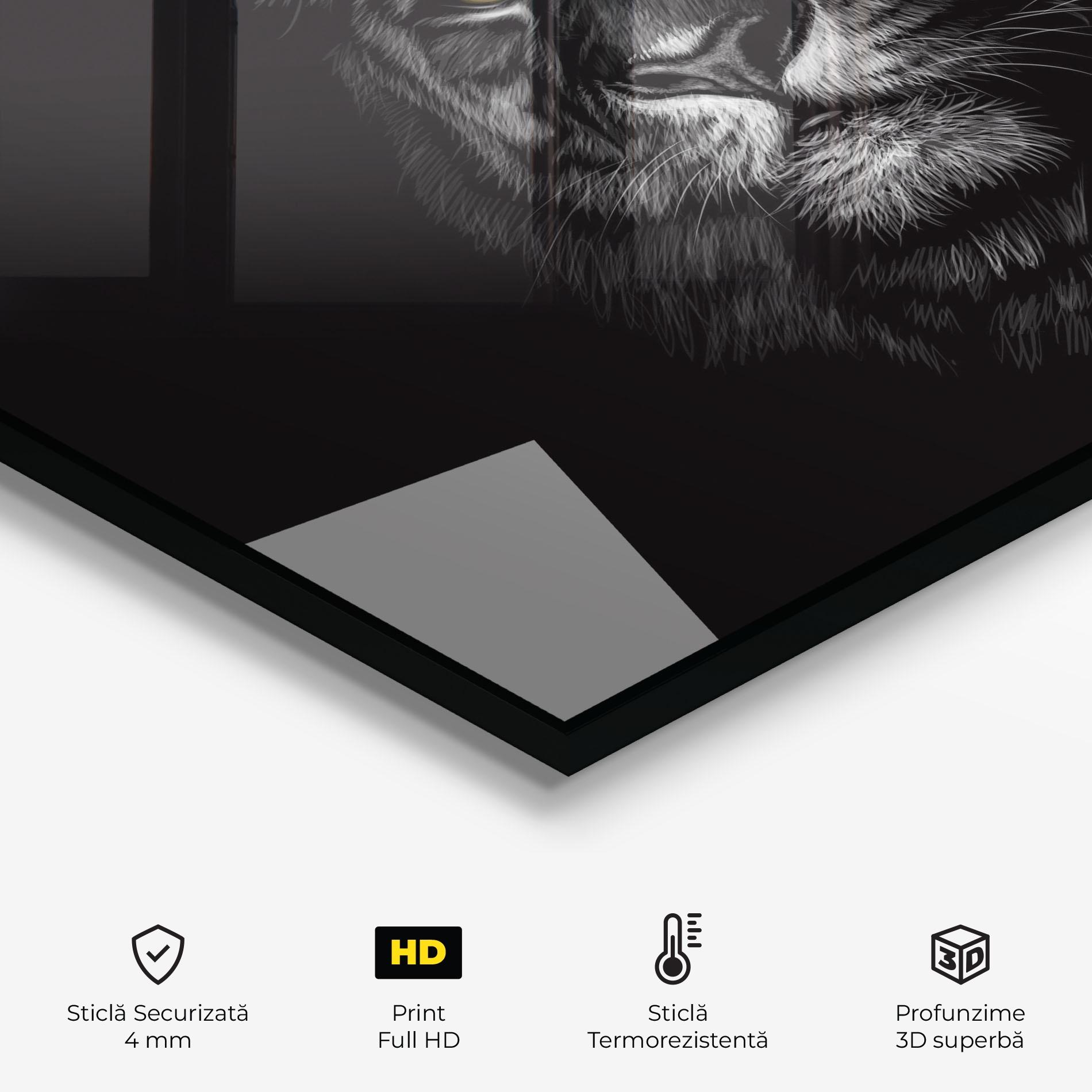 Panou Sticla Bucatarie Shadow Tiger mockup 2