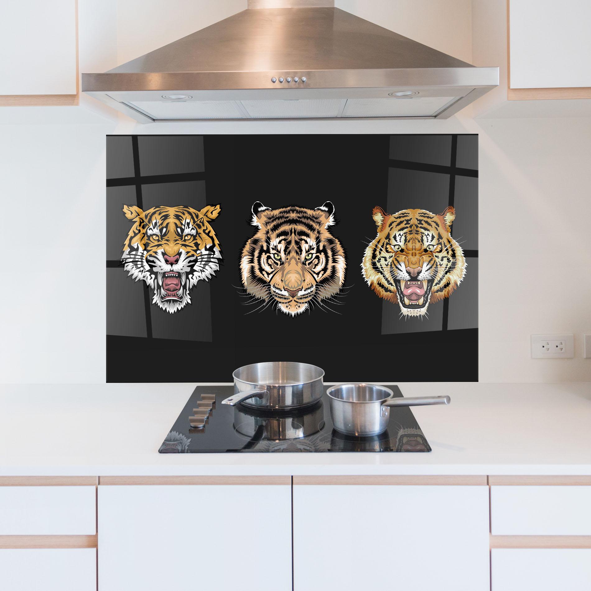Panou Sticla Bucatarie 3 Tigers mockup 5