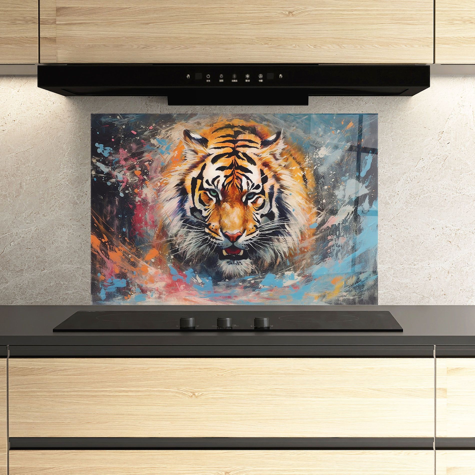 Orange Tiger Painting mockup 3