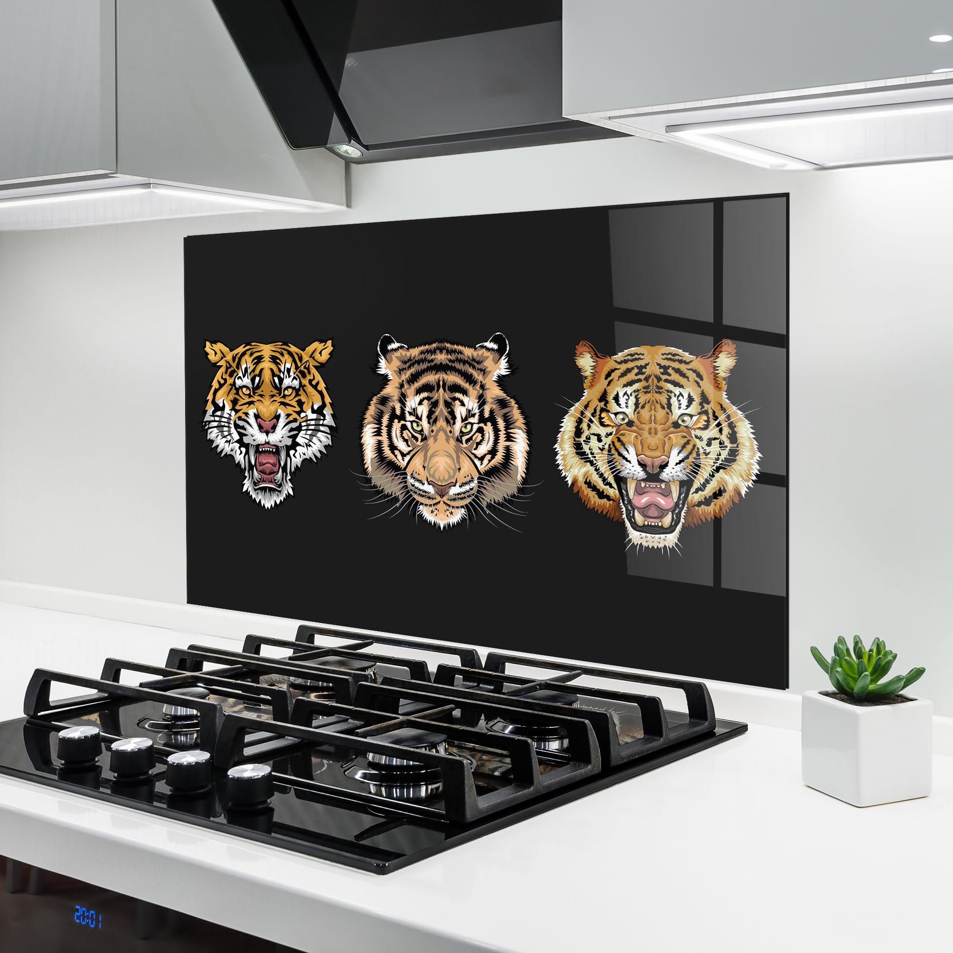 Panou Sticla Bucatarie 3 Tigers mockup 6