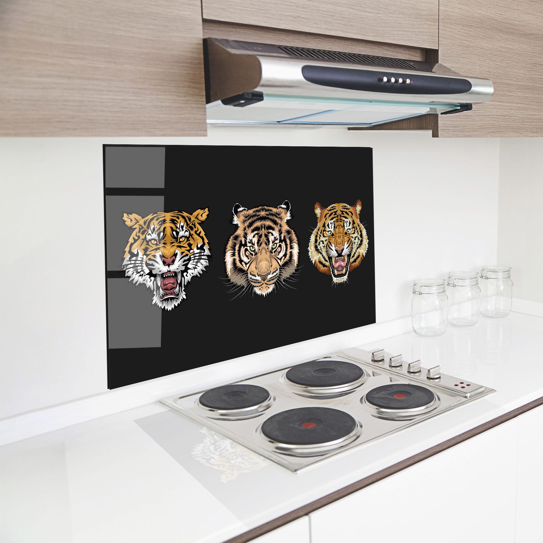 Panou Sticla Bucatarie 3 Tigers mockup 8