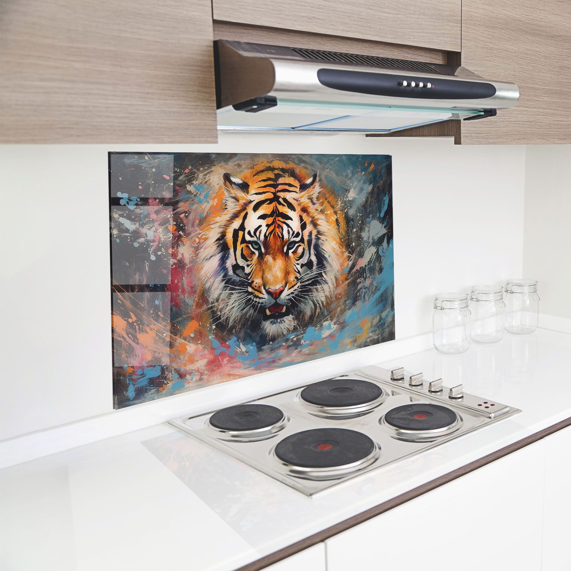 Orange Tiger Painting mockup 8