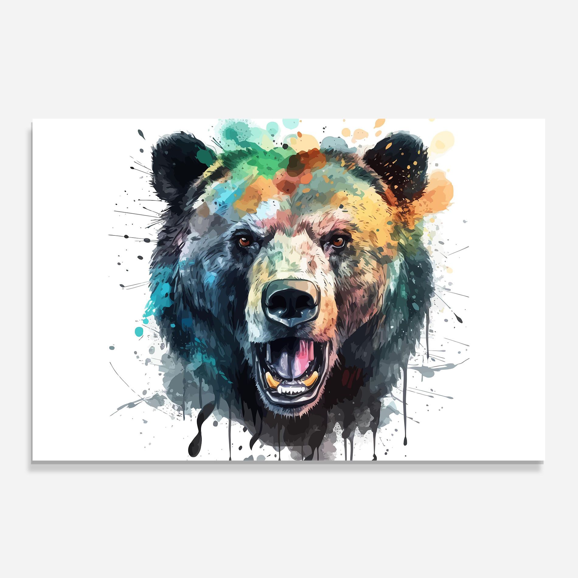Artistic Bear Head mockup 0