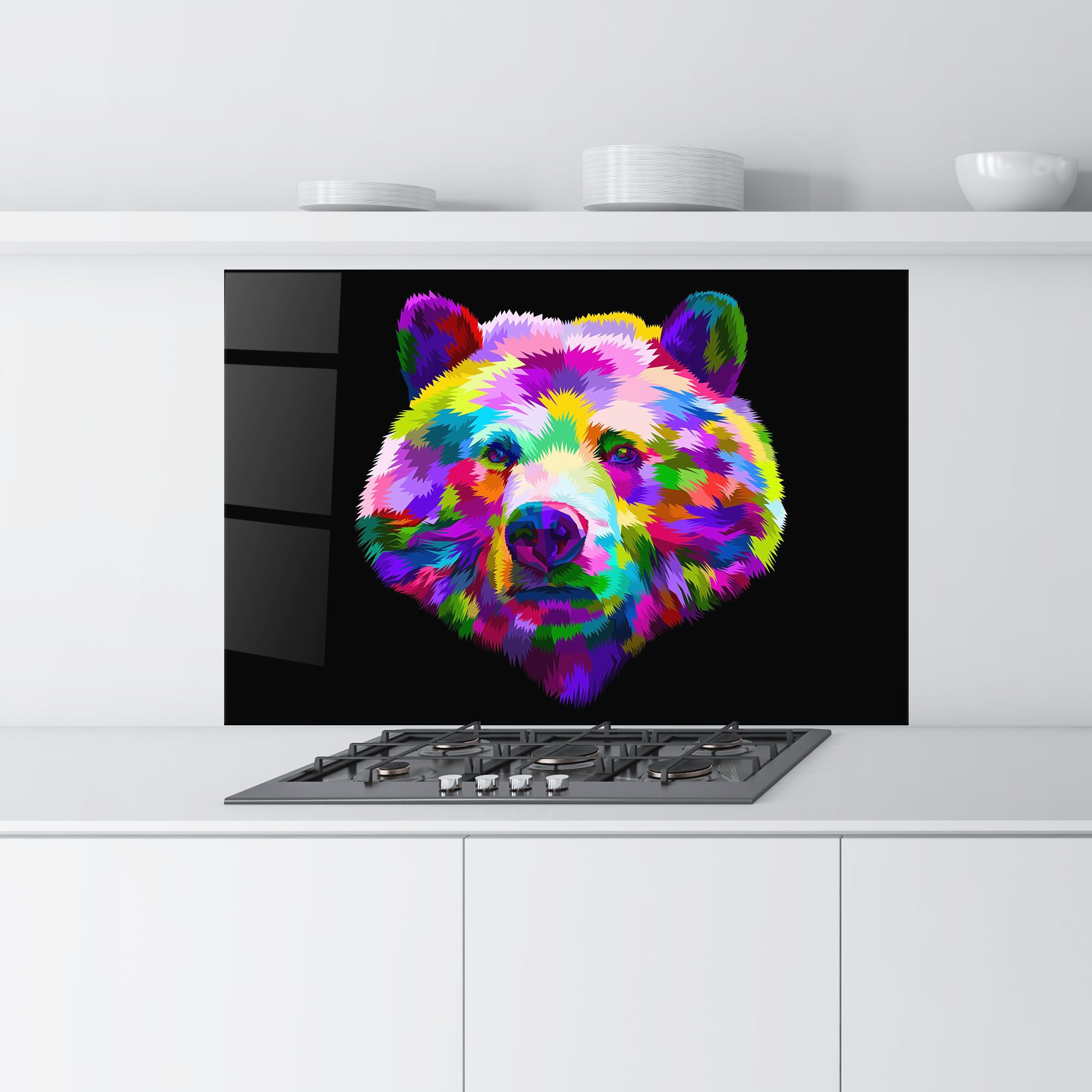 Bear Head Art mockup 9
