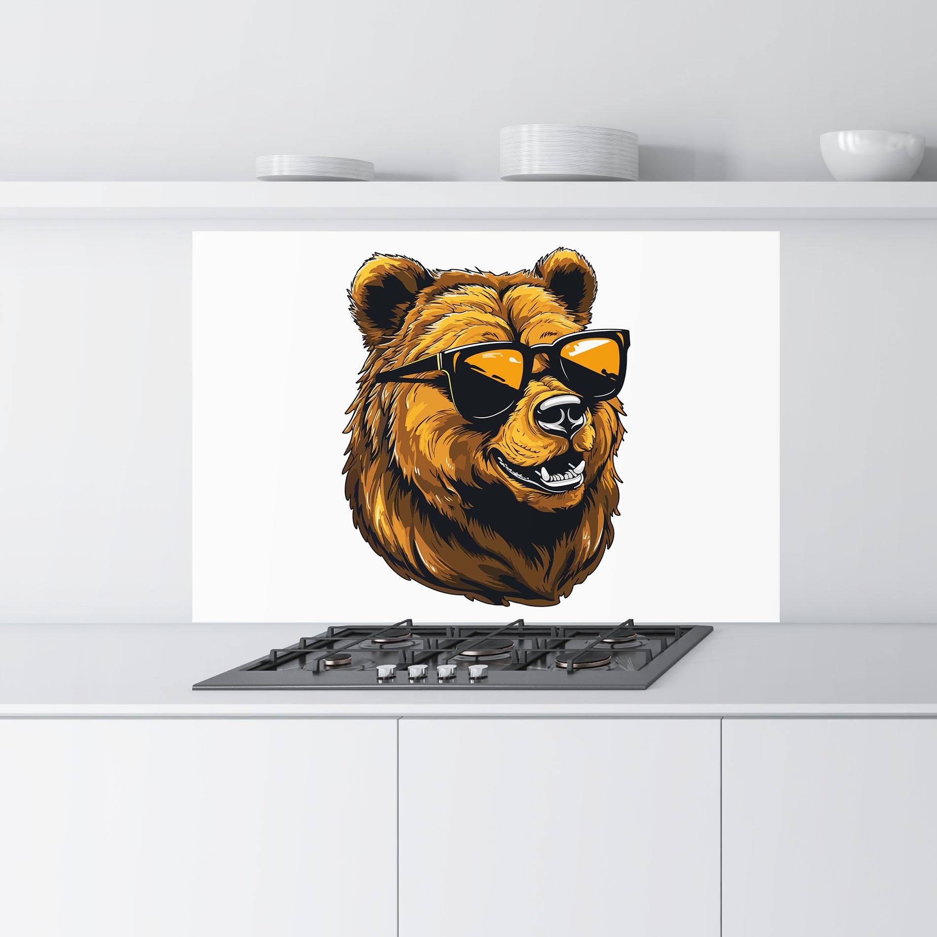 Panou Sticla Bucatarie Cool Glasses mockup 9