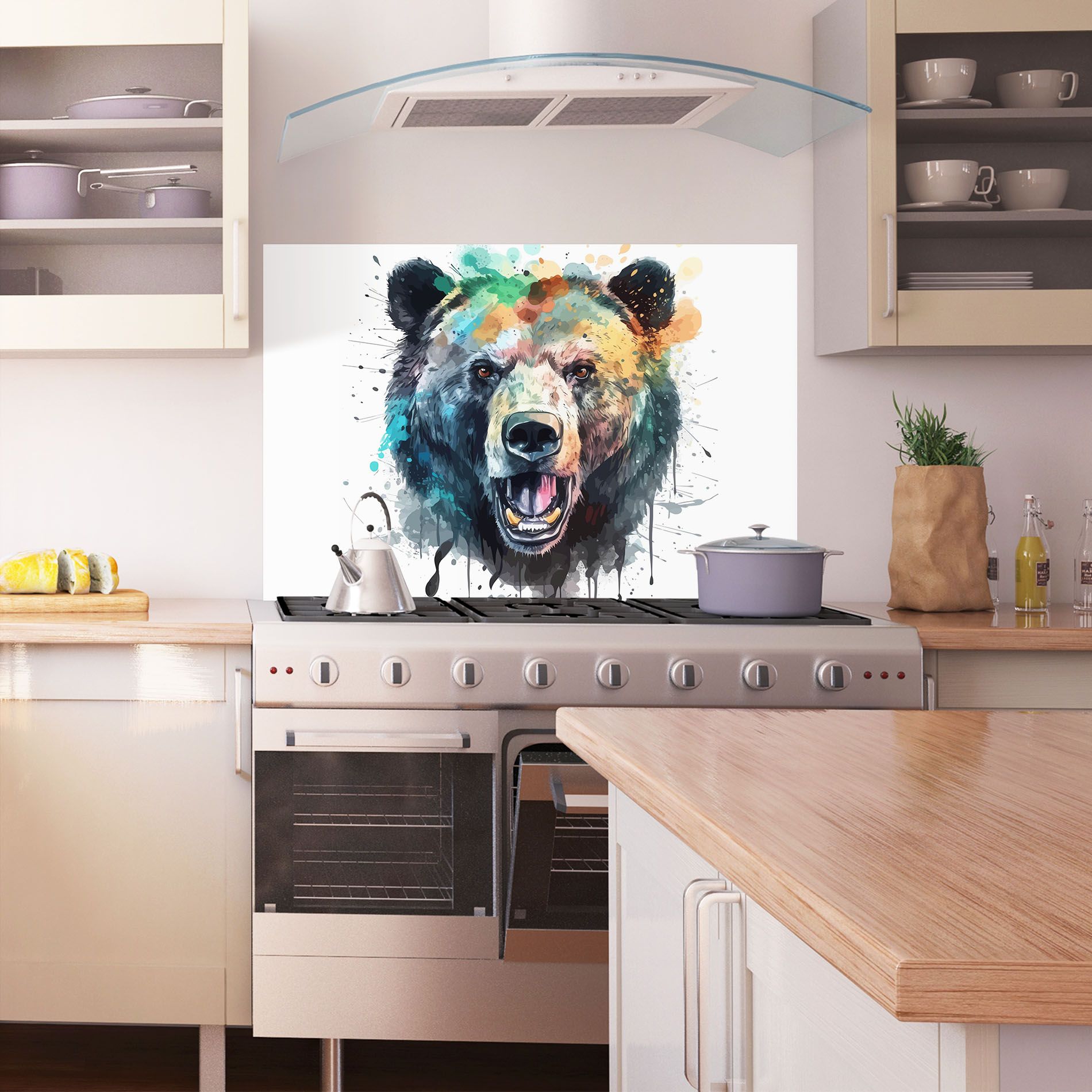 Artistic Bear Head mockup 1