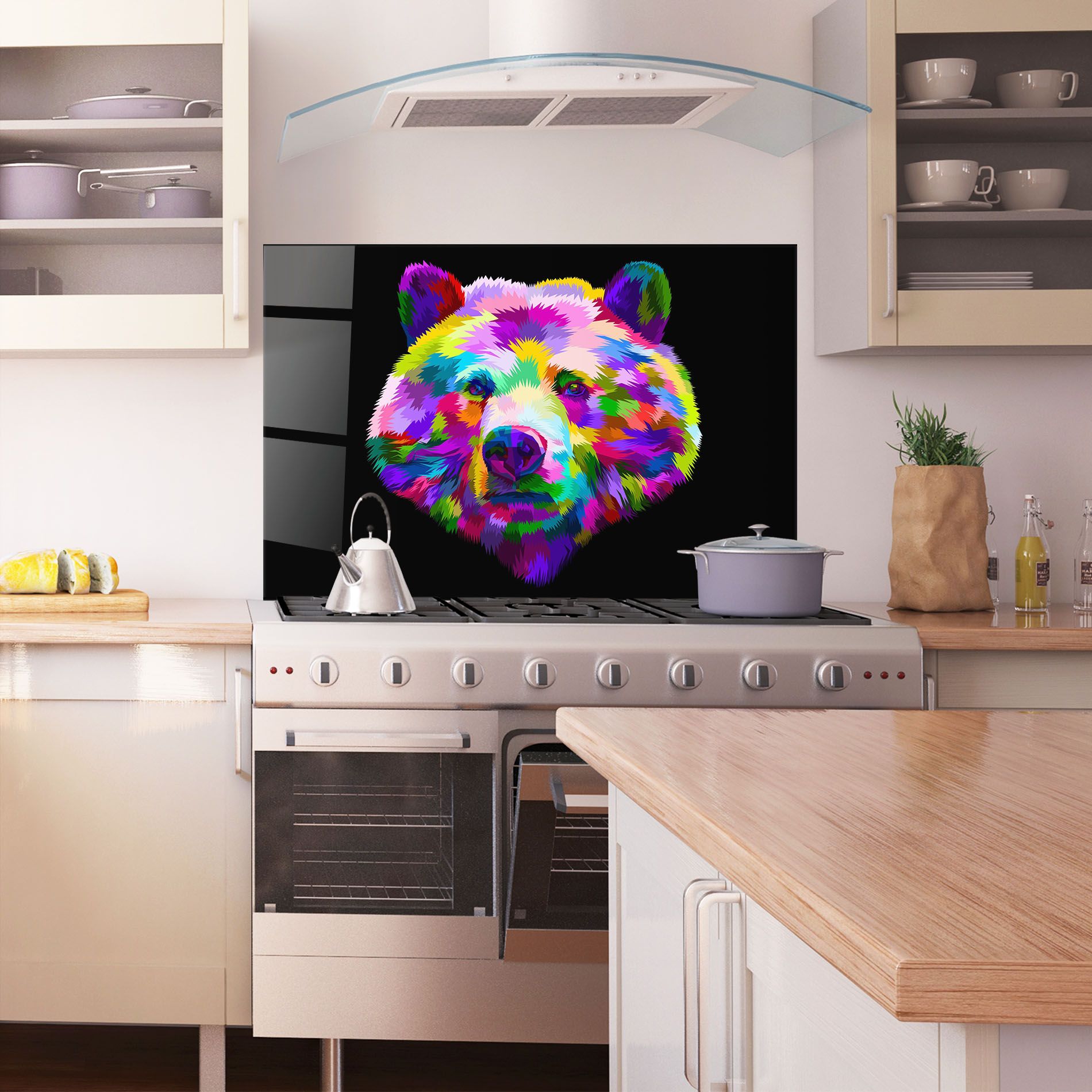 Bear Head Art mockup 1