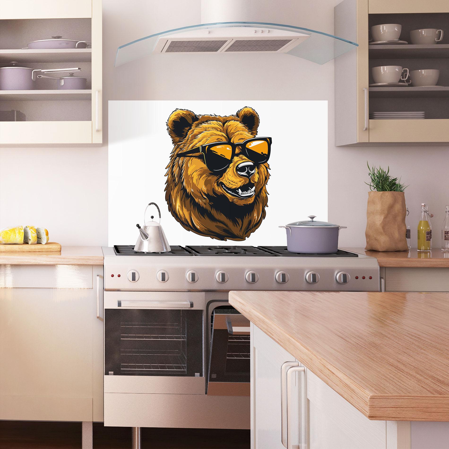 Panou Sticla Bucatarie Cool Glasses mockup 1