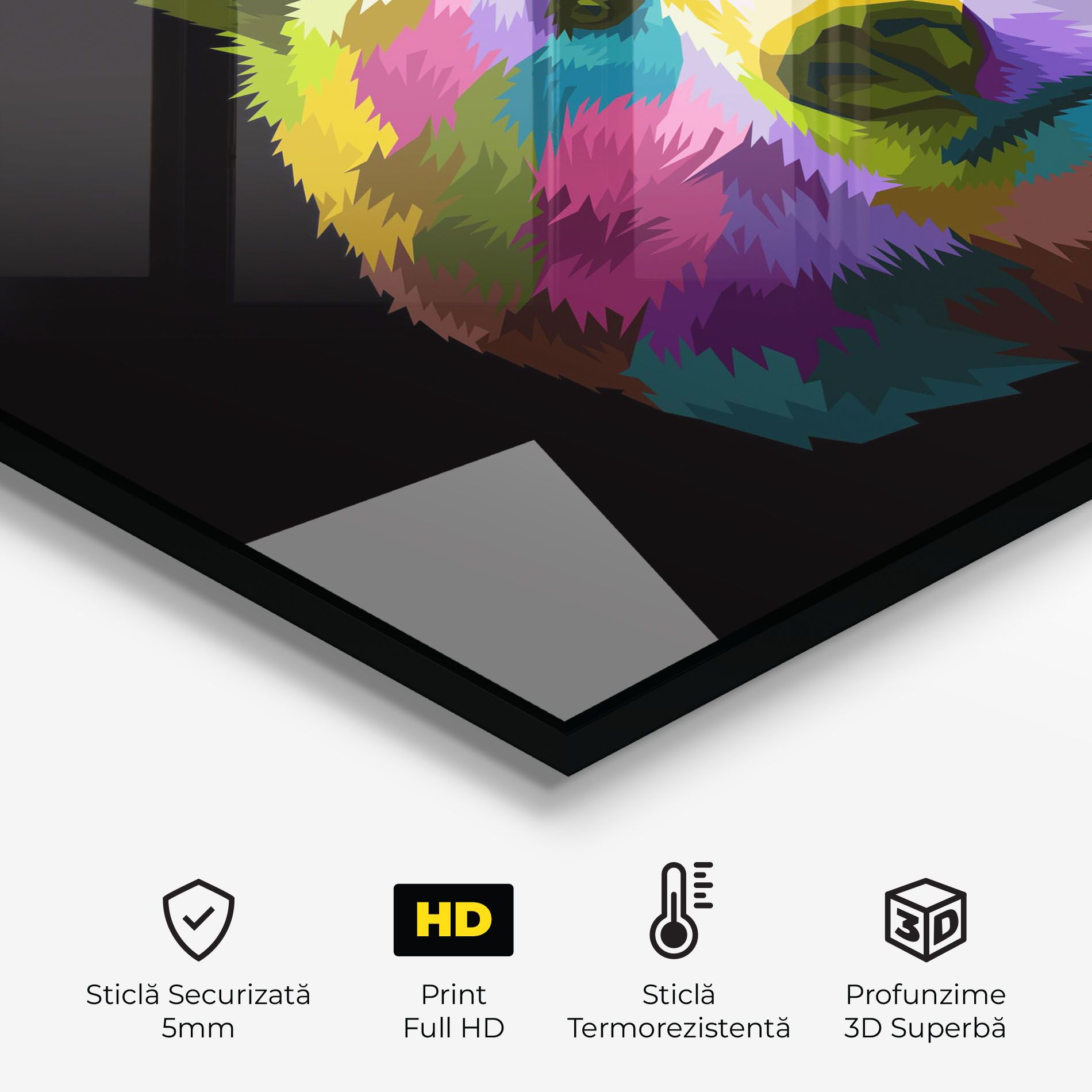 Colorful Bear Head mockup 2