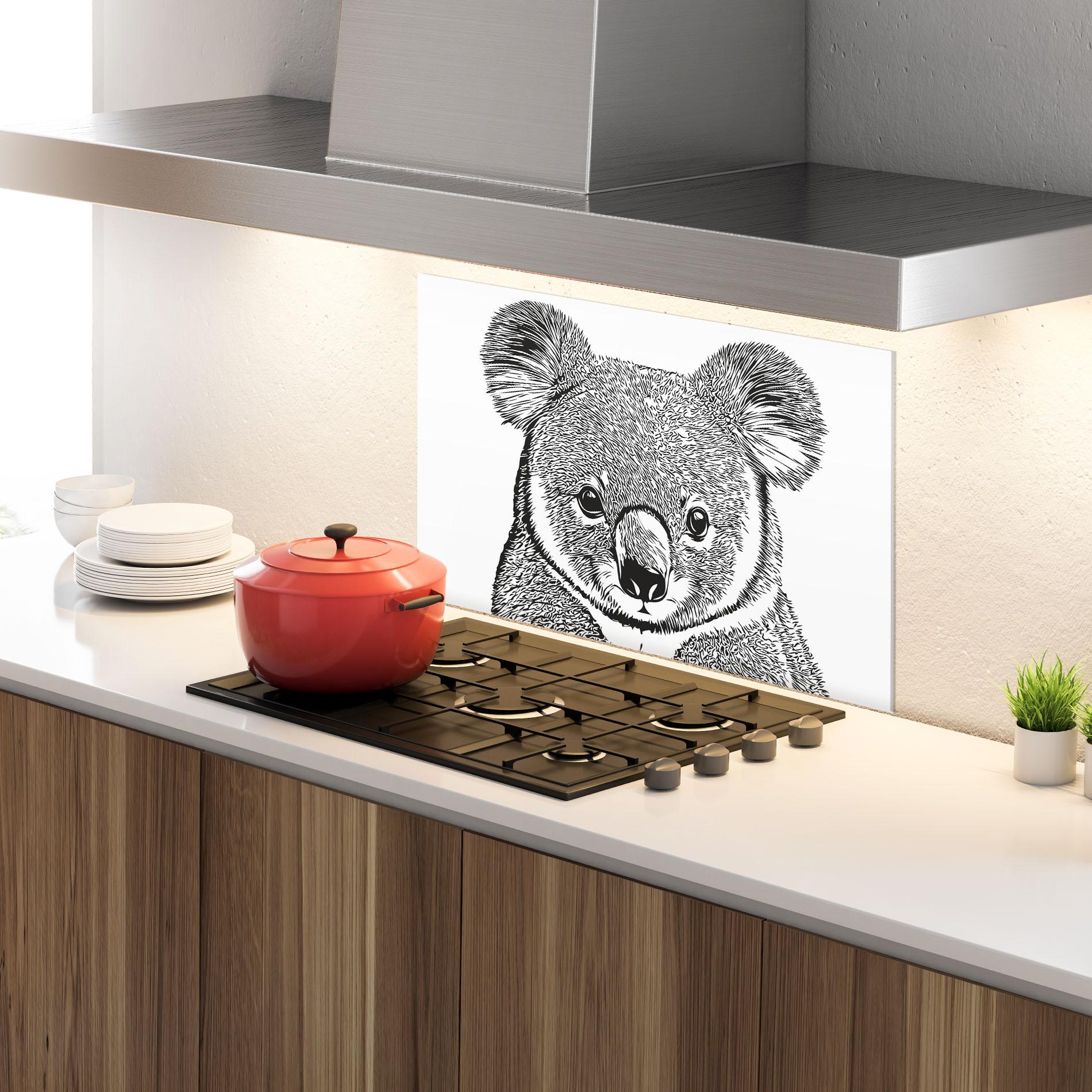 Panou Sticla Bucatarie Koala Line mockup 4