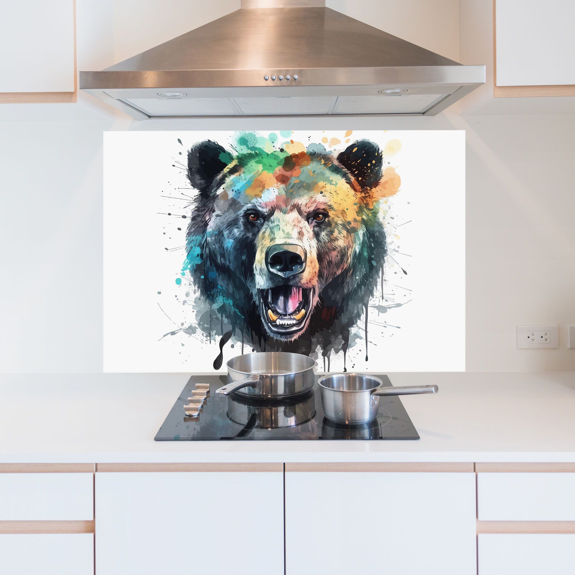 Artistic Bear Head mockup 5