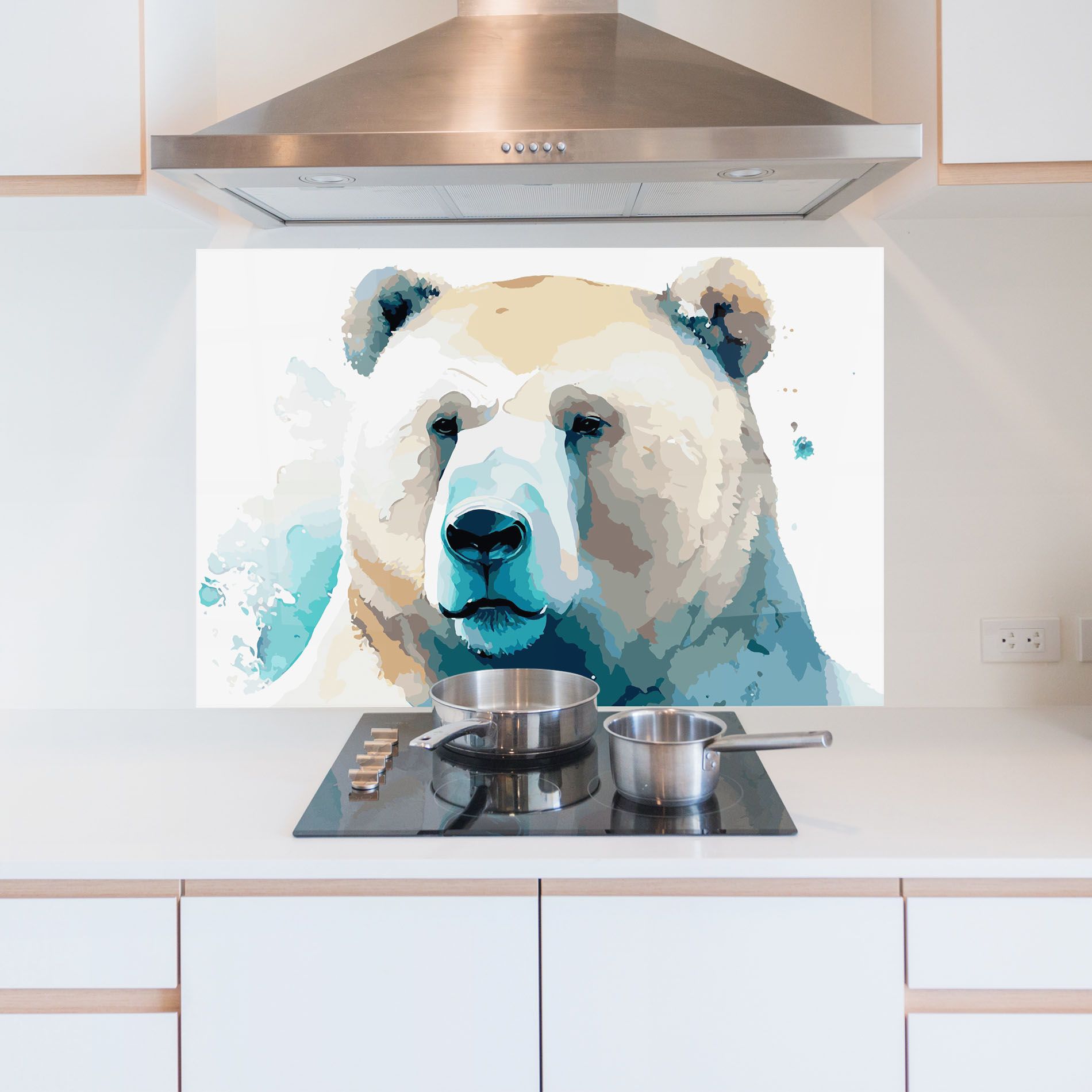 Big Watercolor Bear mockup 5