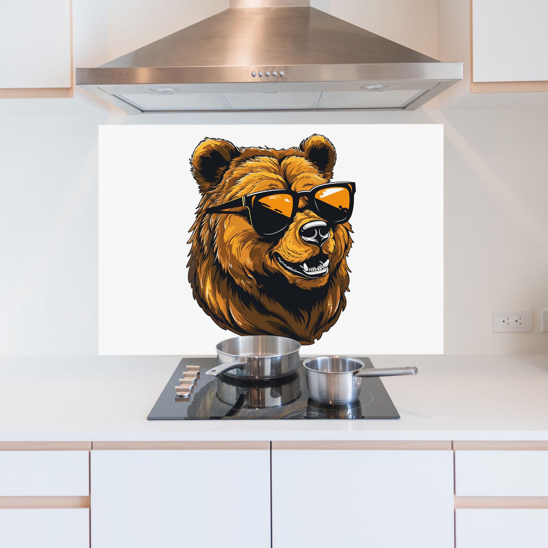 Panou Sticla Bucatarie Cool Glasses mockup 5