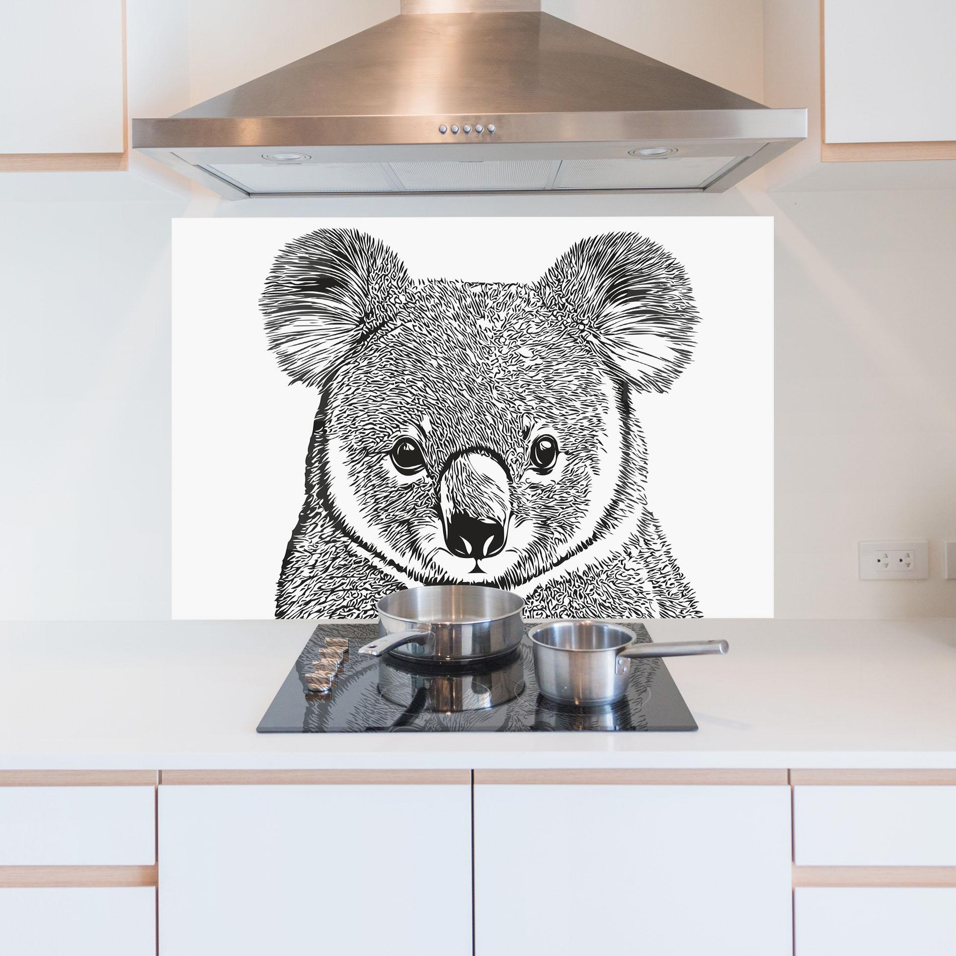 Panou Sticla Bucatarie Koala Line mockup 5