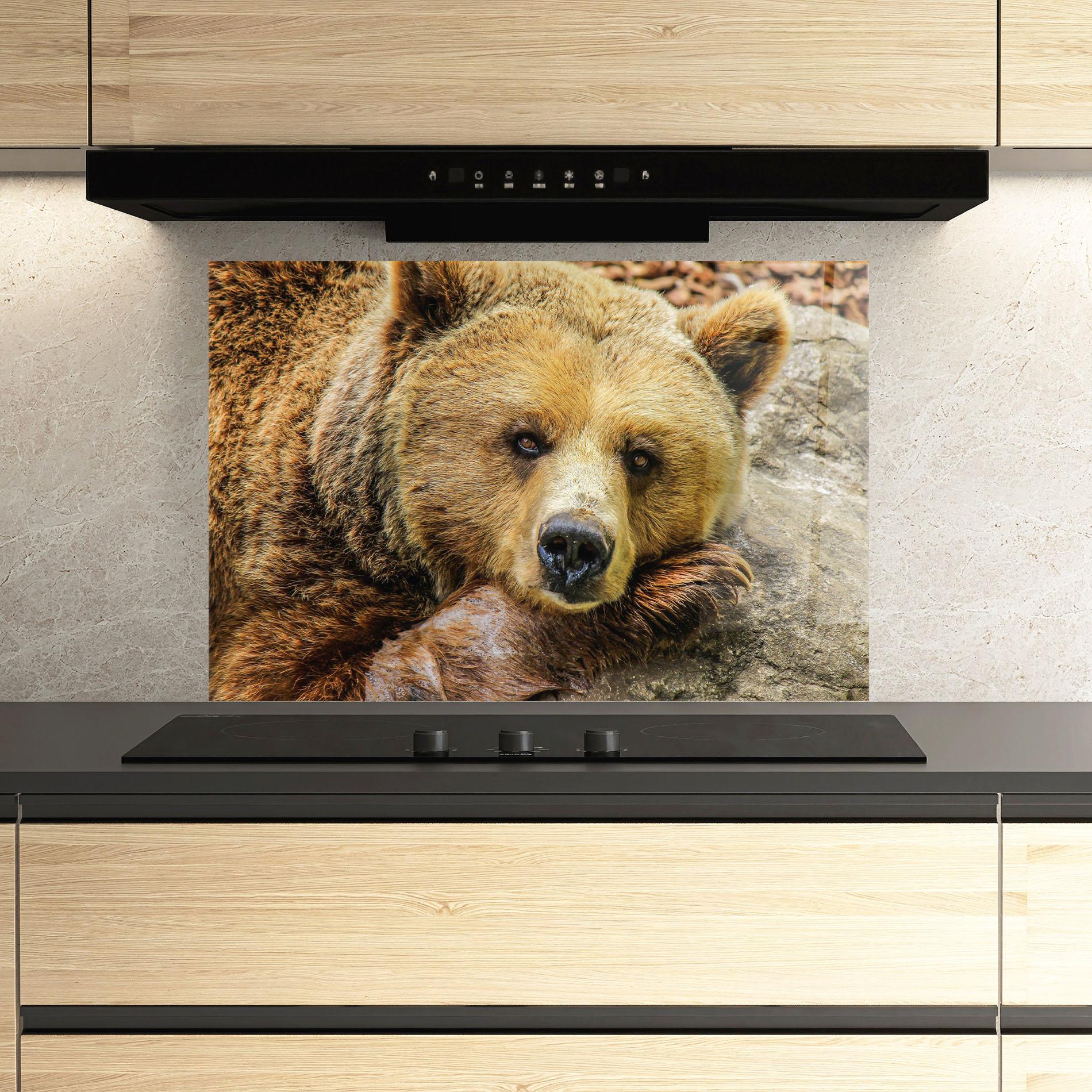Panou Sticla Bucatarie Bear mockup 3