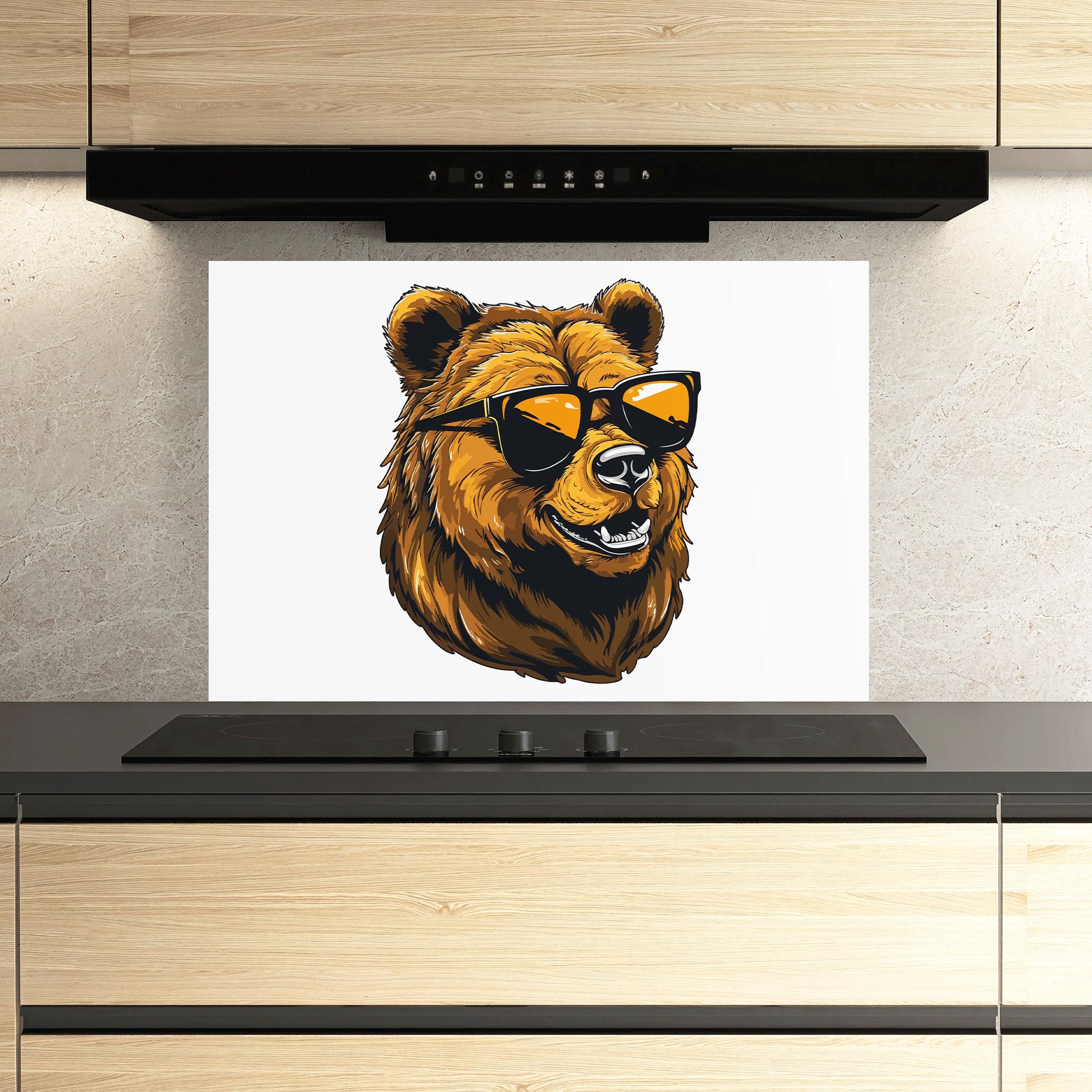 Panou Sticla Bucatarie Cool Glasses mockup 3