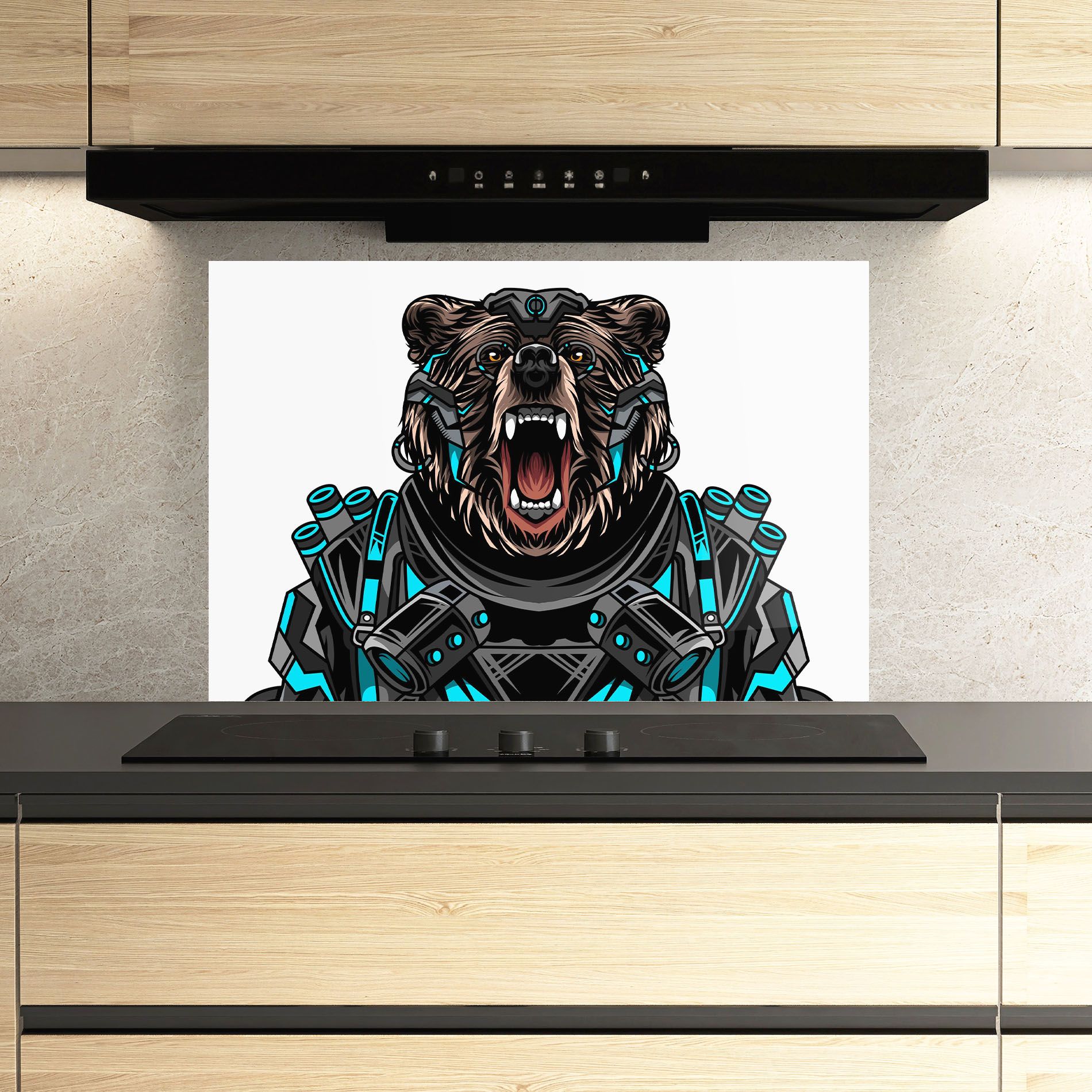 Cyborg Bear mockup 3