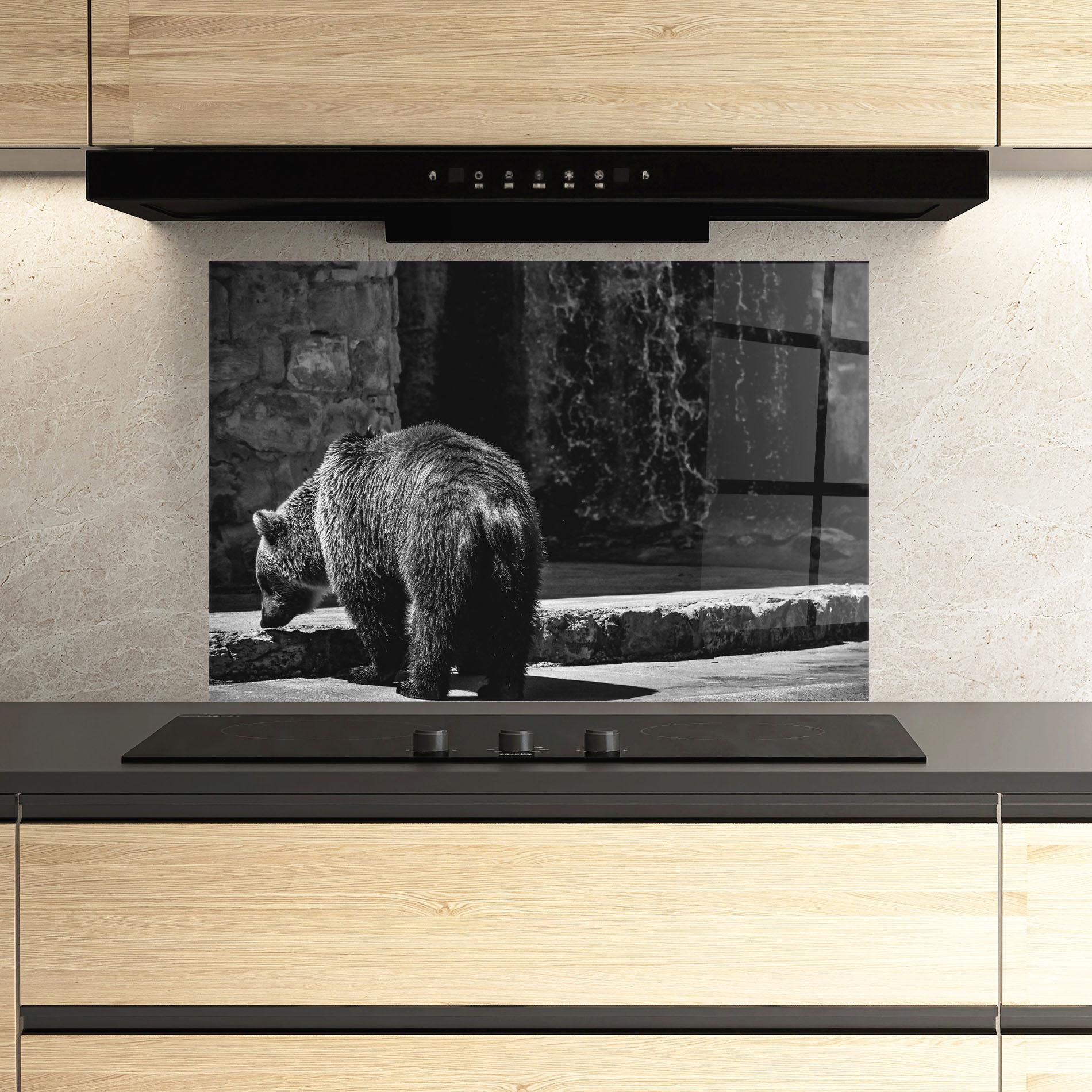Panou Sticla Bucatarie Grey Bear mockup 3