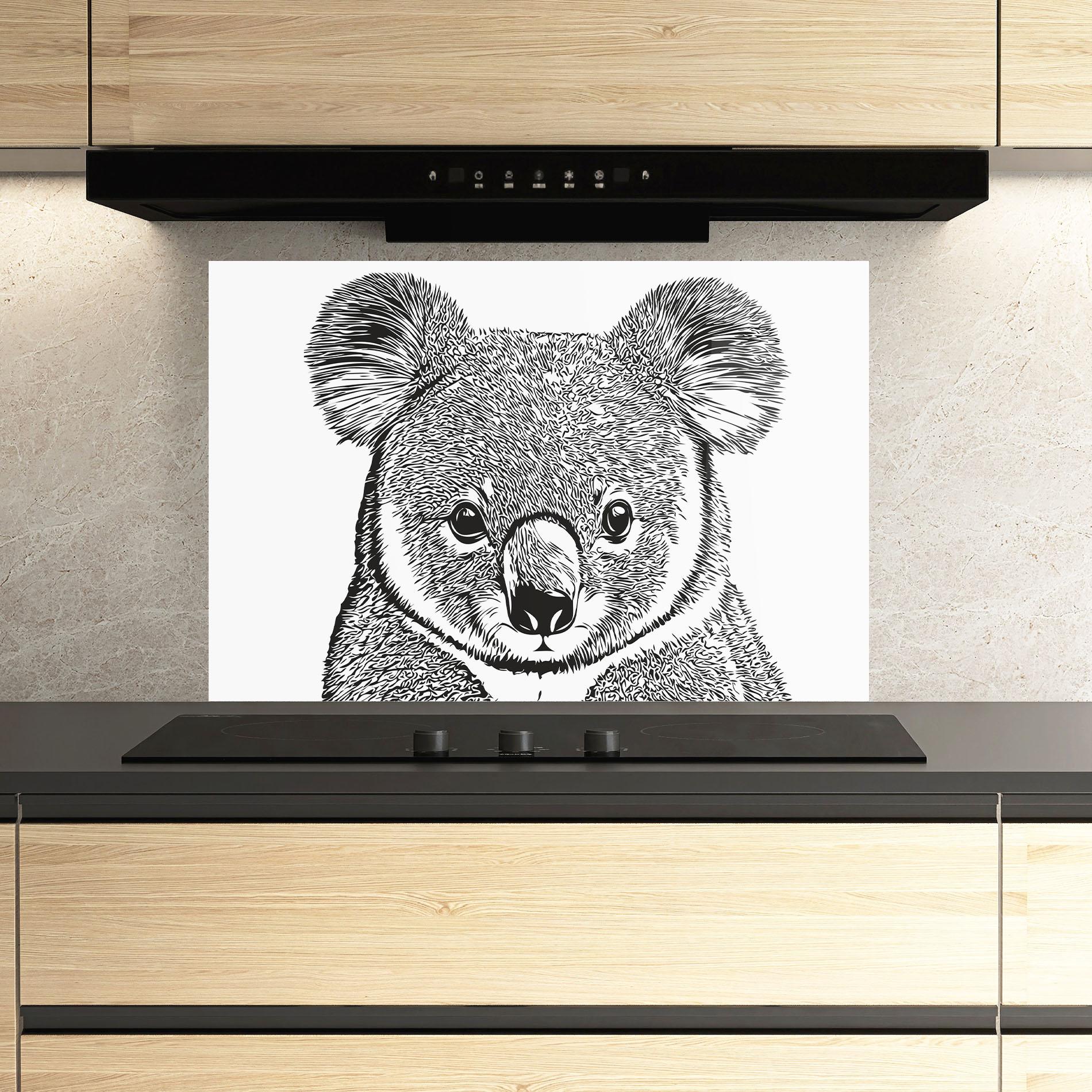 Panou Sticla Bucatarie Koala Line mockup 3