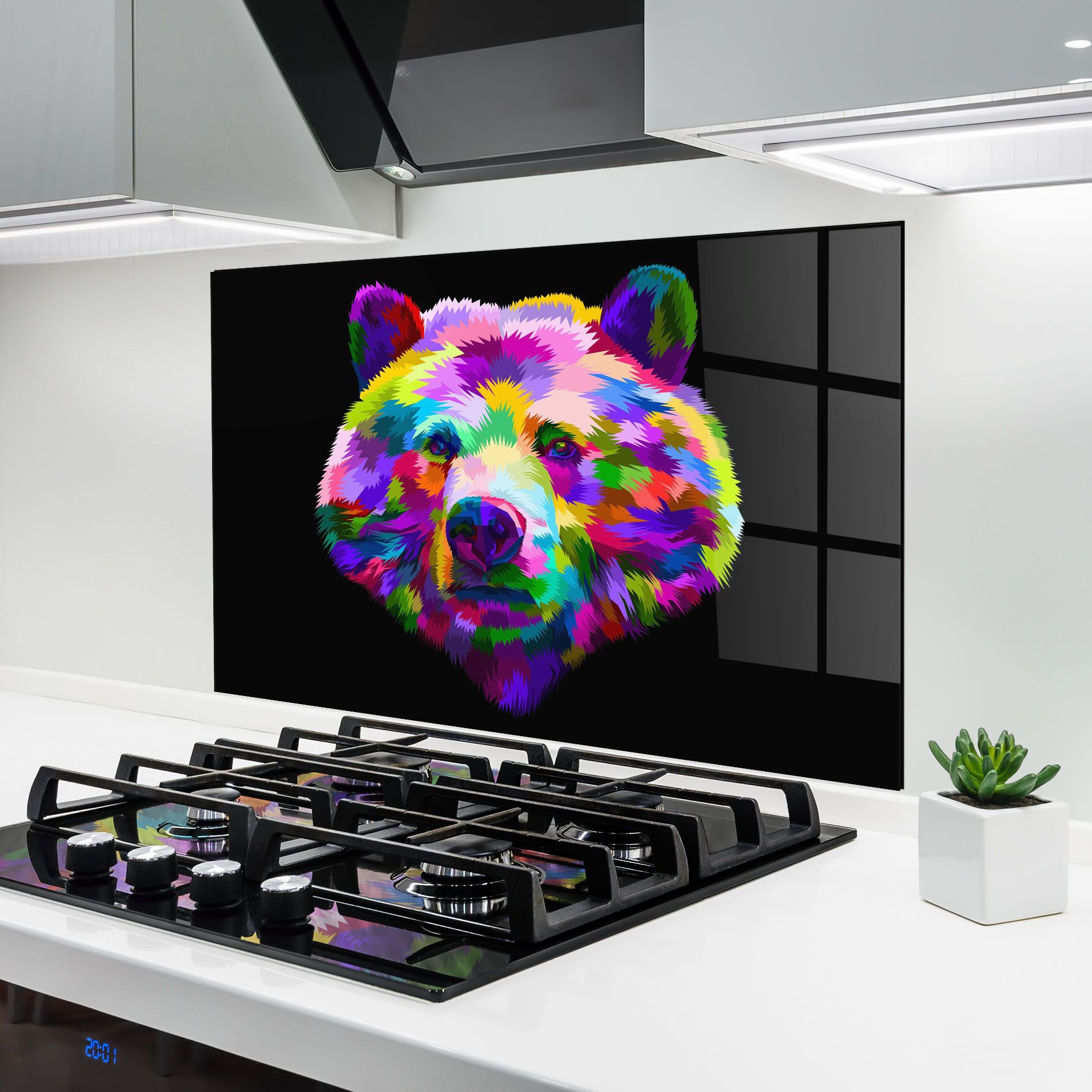 Bear Head Art mockup 6