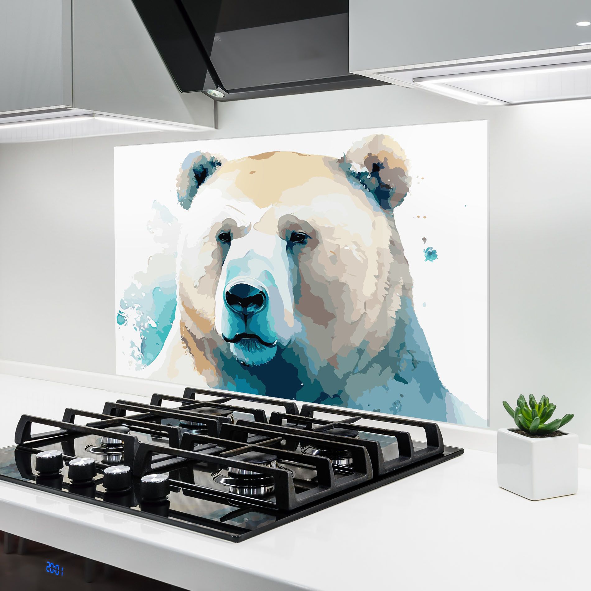 Big Watercolor Bear mockup 6
