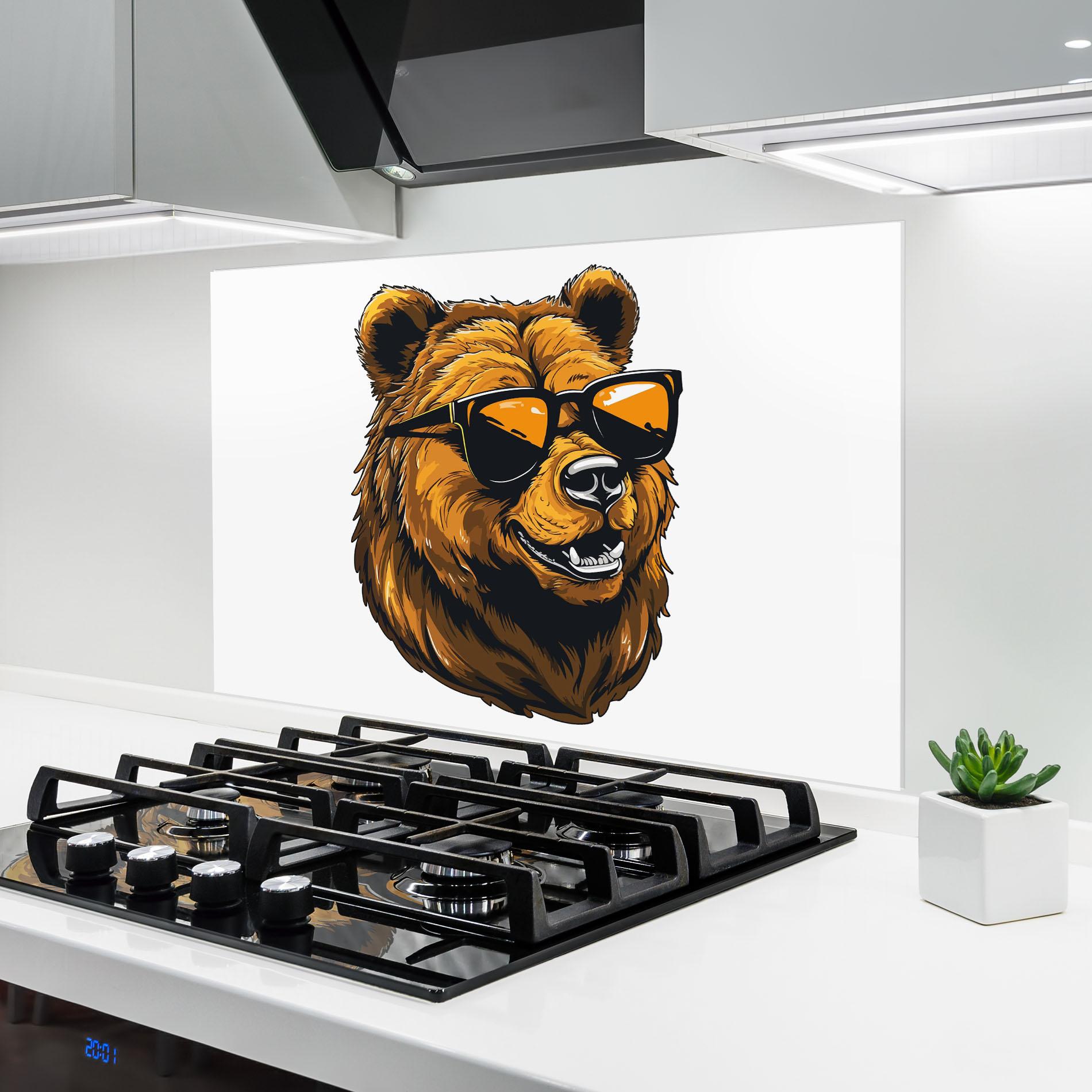 Panou Sticla Bucatarie Cool Glasses mockup 6