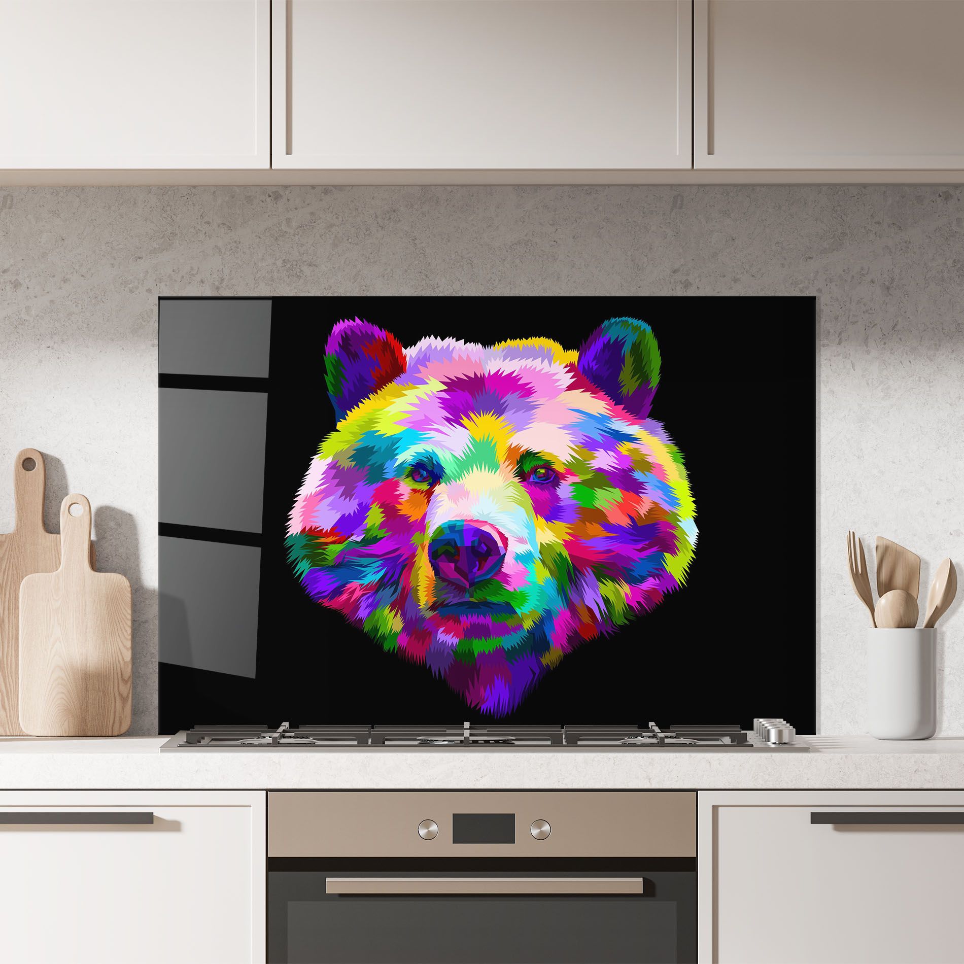 Bear Head Art mockup 7