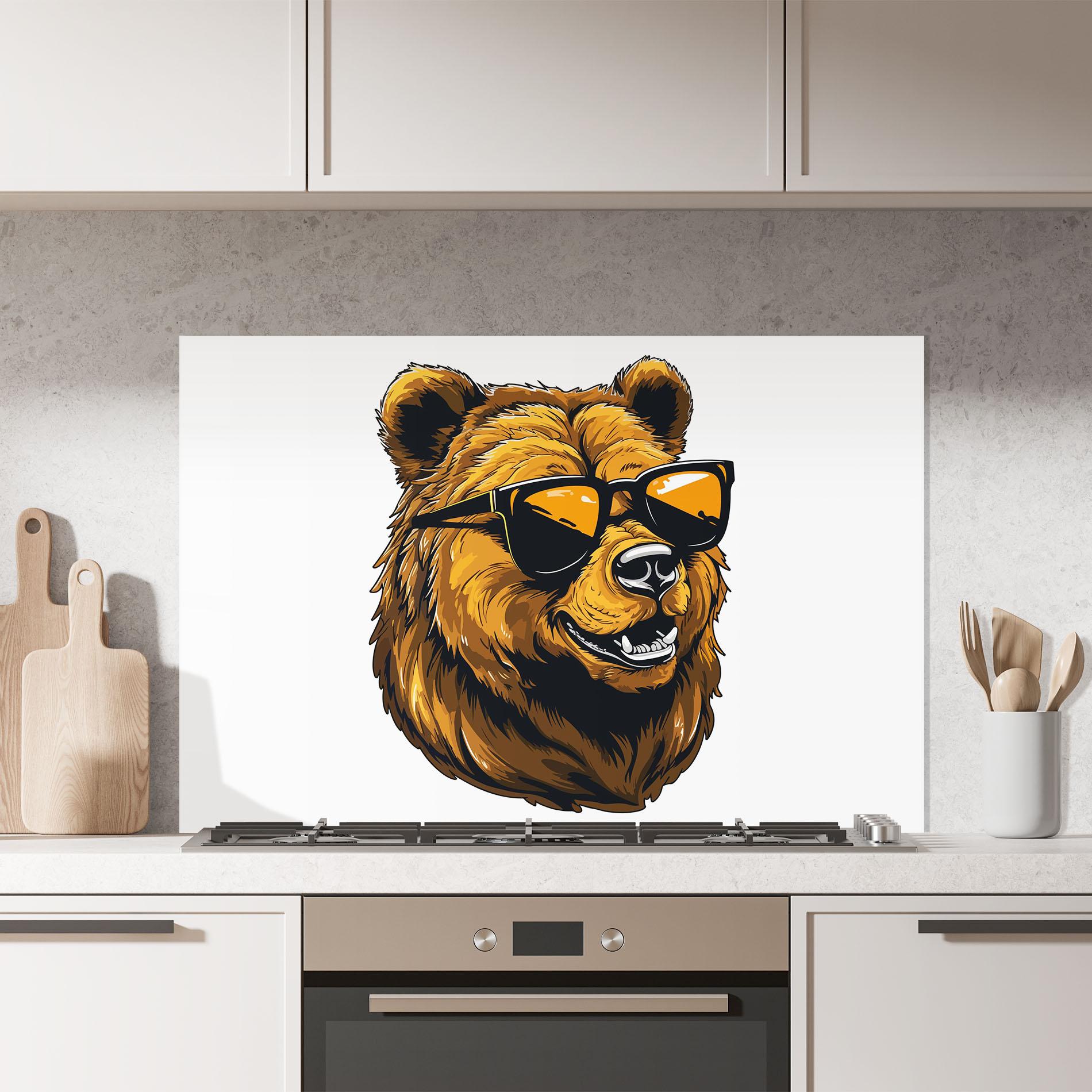 Panou Sticla Bucatarie Cool Glasses mockup 7