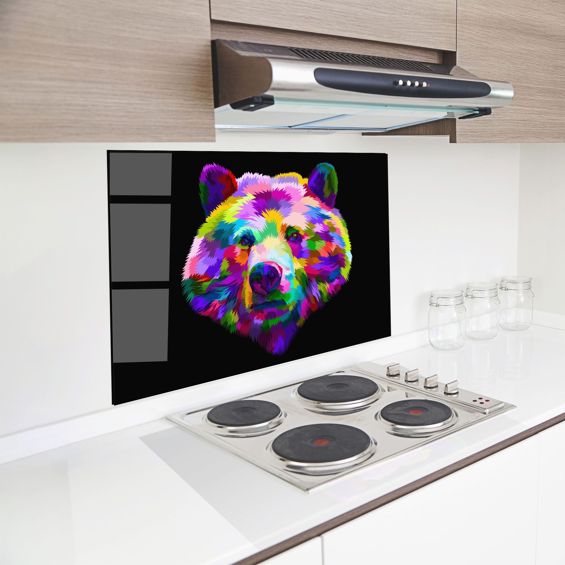 Bear Head Art mockup 8