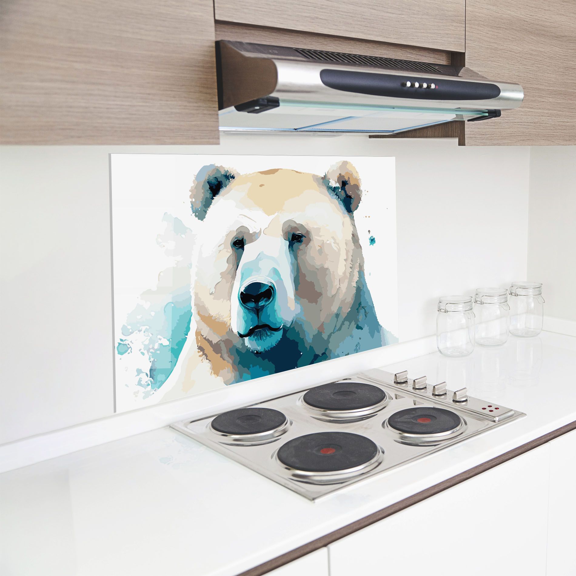 Big Watercolor Bear mockup 8