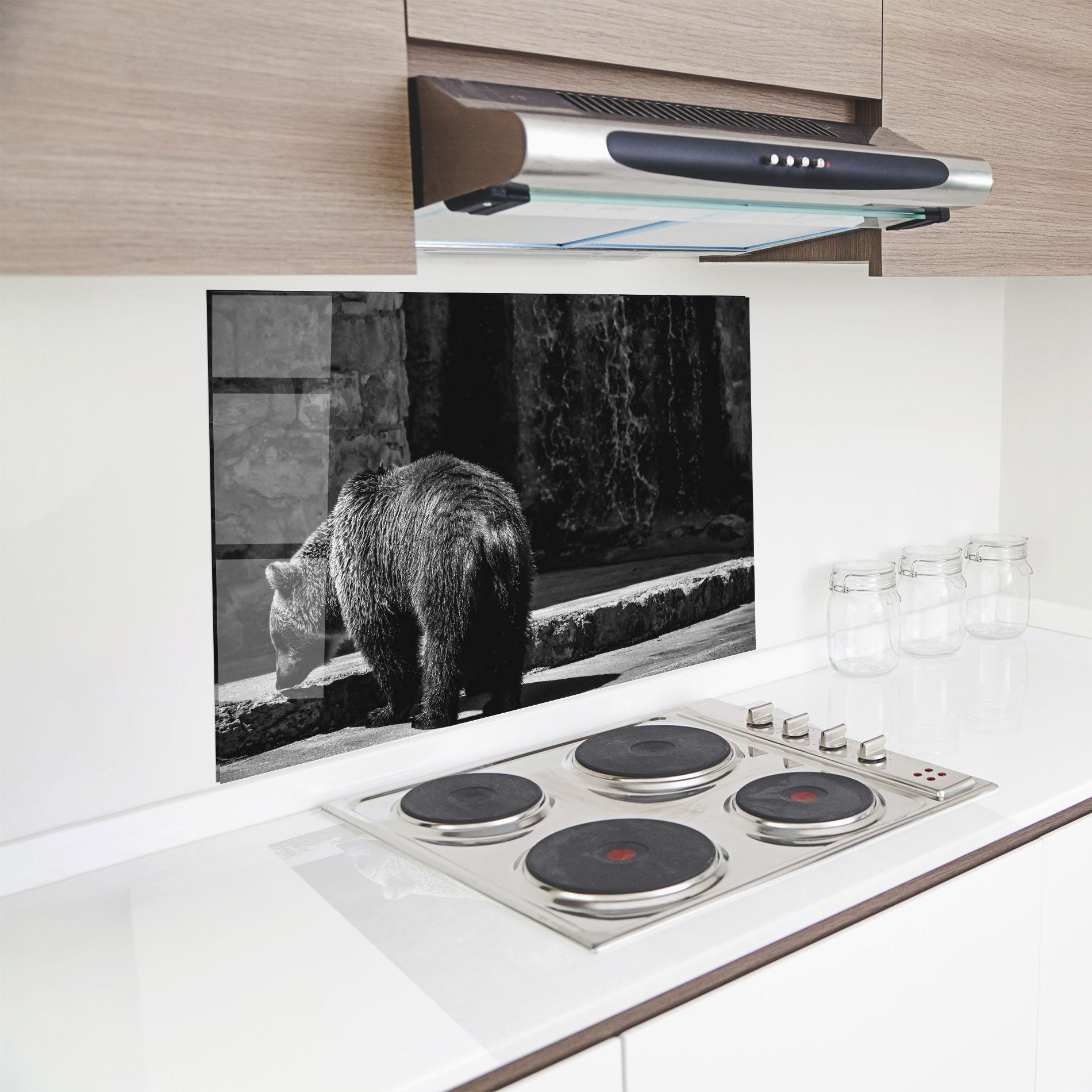 Panou Sticla Bucatarie Grey Bear mockup 8