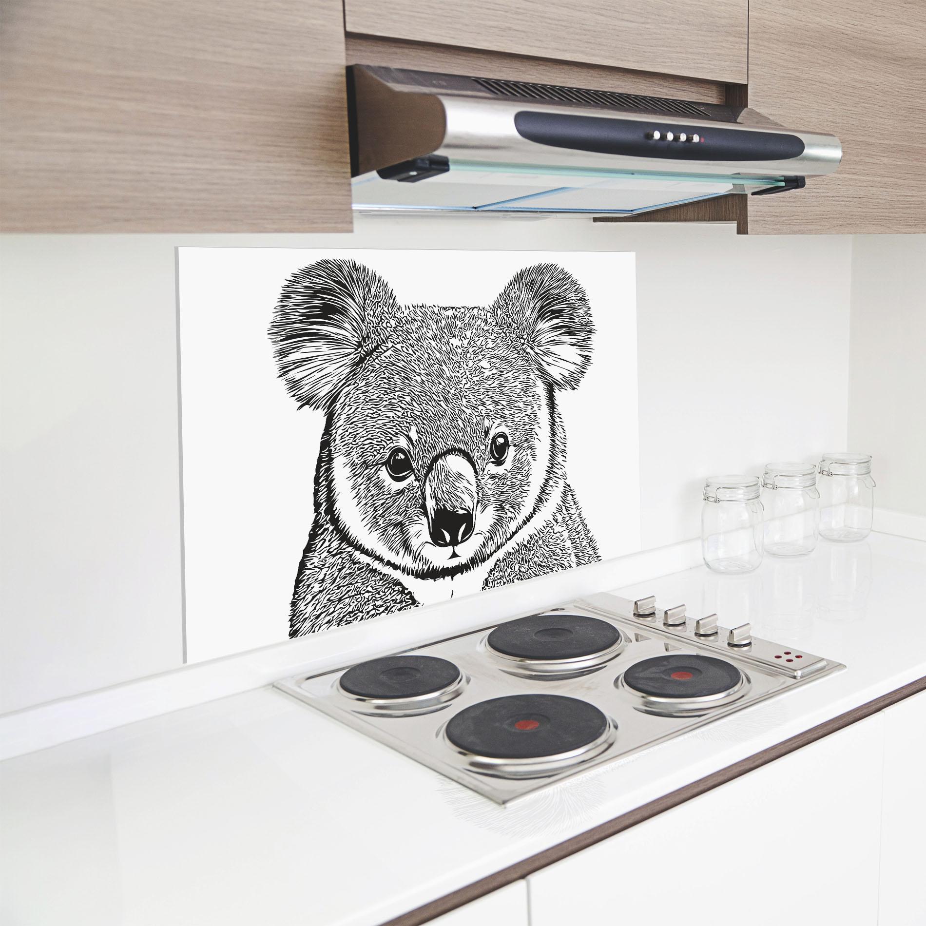 Panou Sticla Bucatarie Koala Line mockup 8