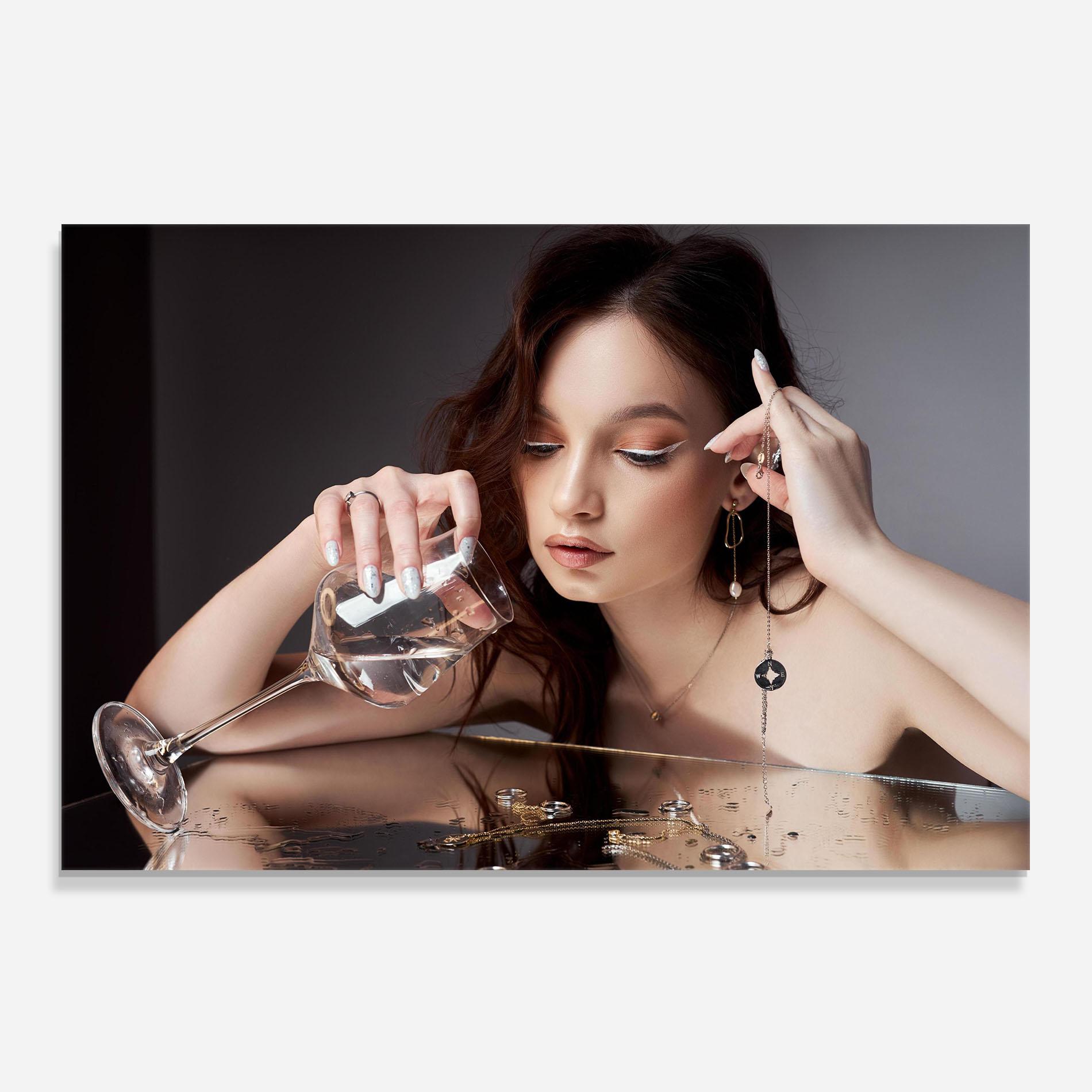 Panou Sticla Bucatarie Wet Rings mockup 0