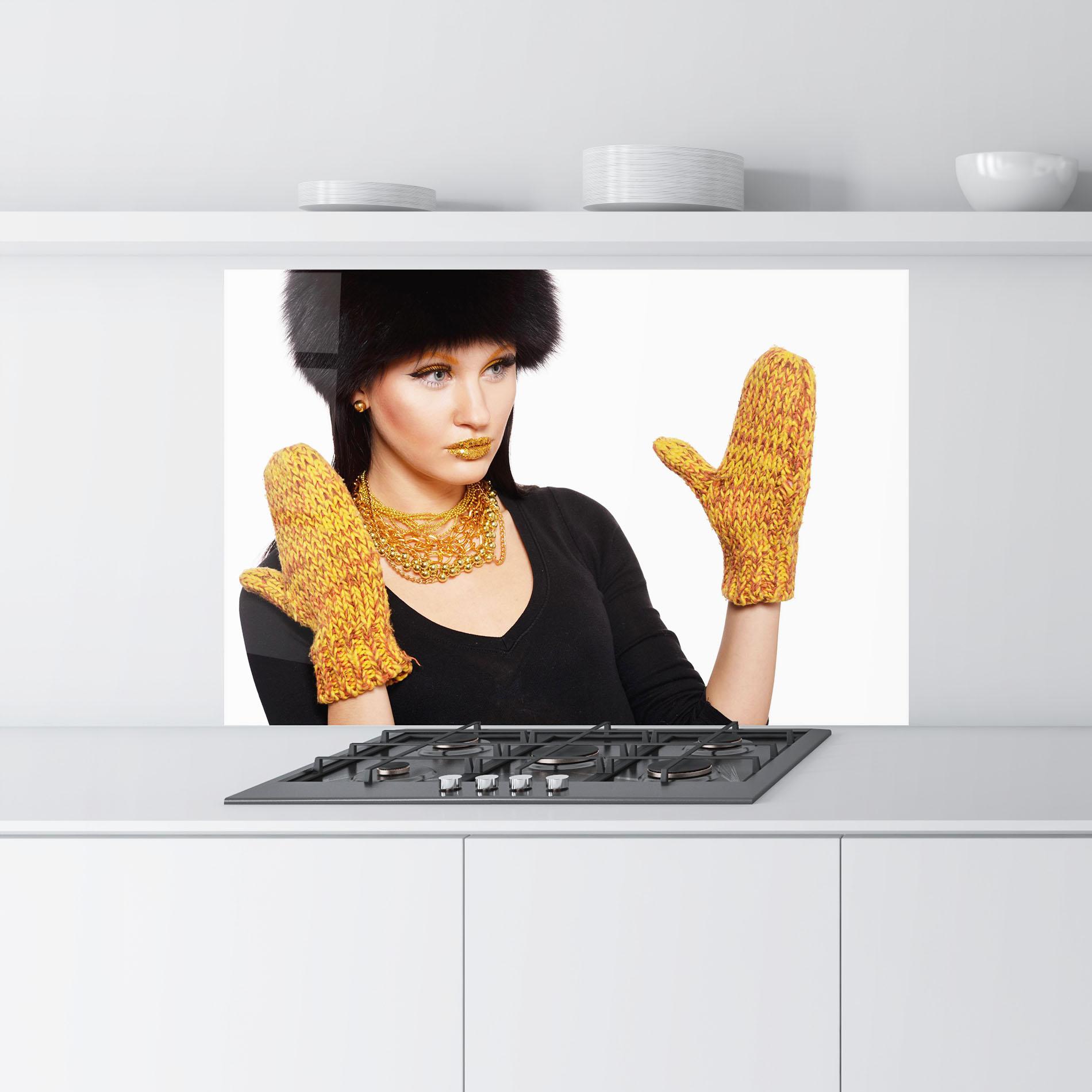 Panou Sticla Bucatarie Gold Accessories mockup 9