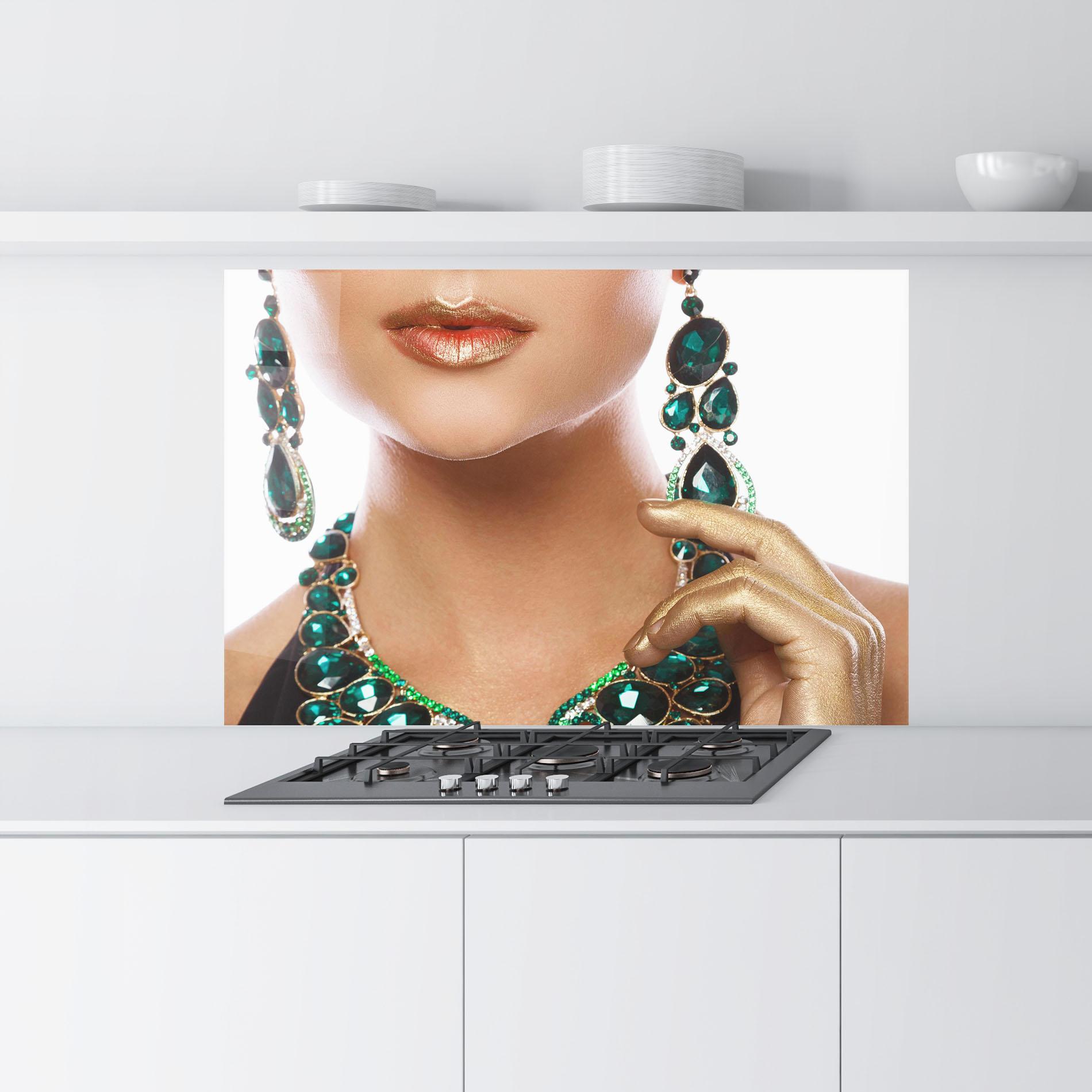 Panou Sticla Bucatarie Green Accessory mockup 9