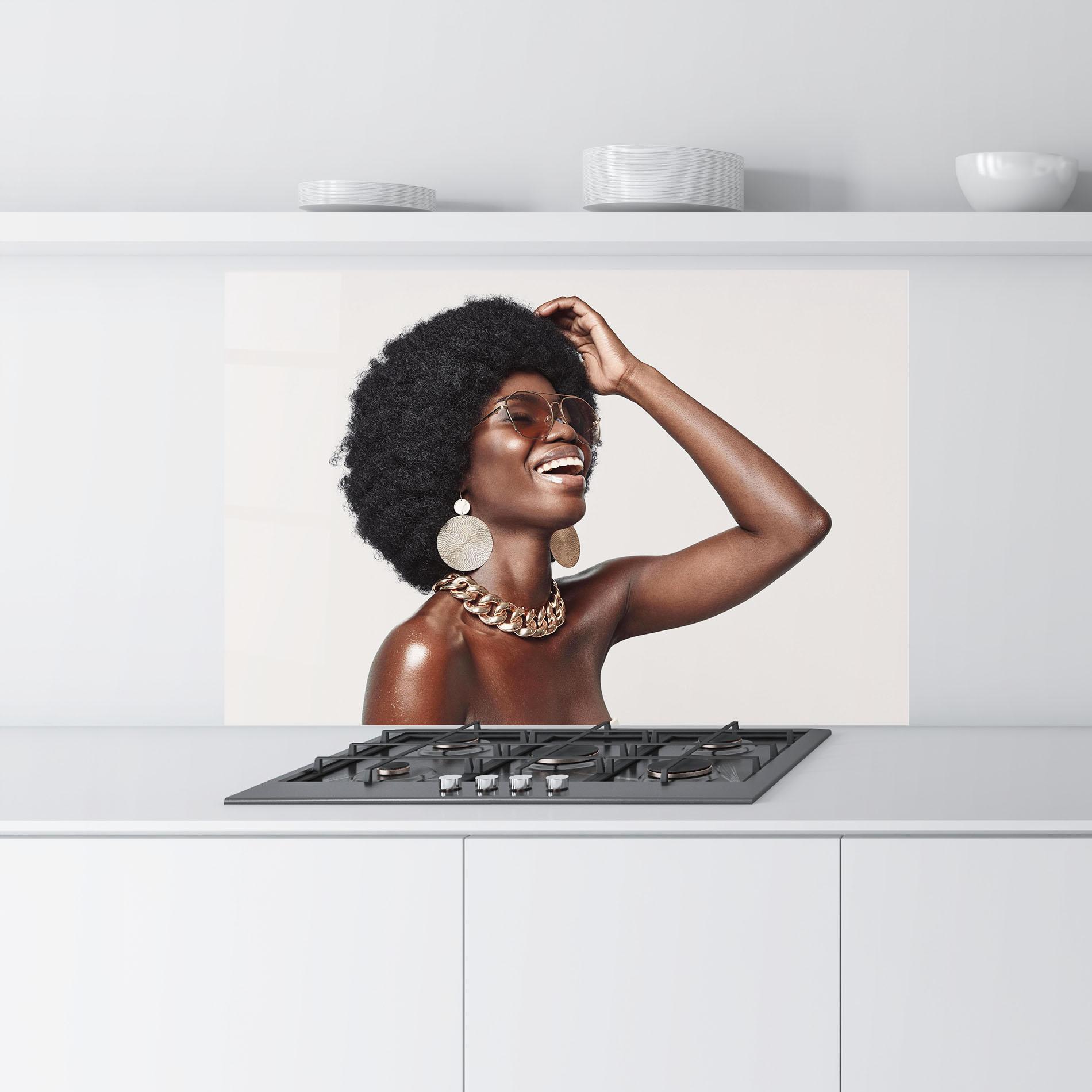 Panou Sticla Bucatarie Nice Gold Accessory mockup 9